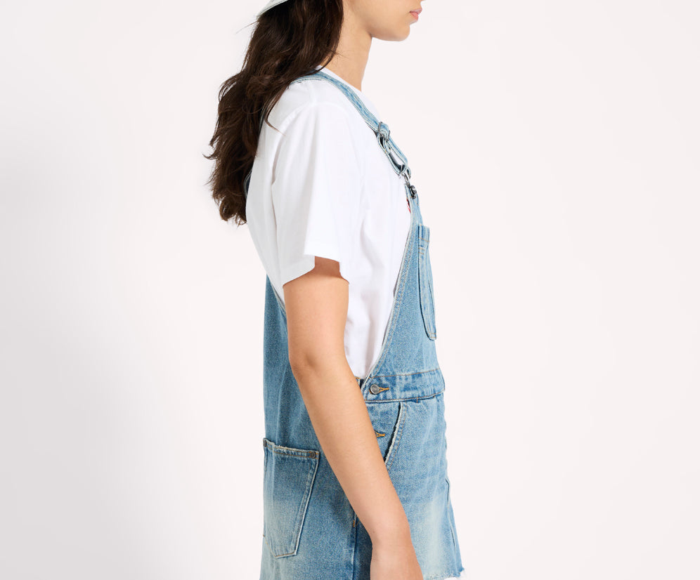 Sloan Mini Pini Denim Dress - Bolt Blue