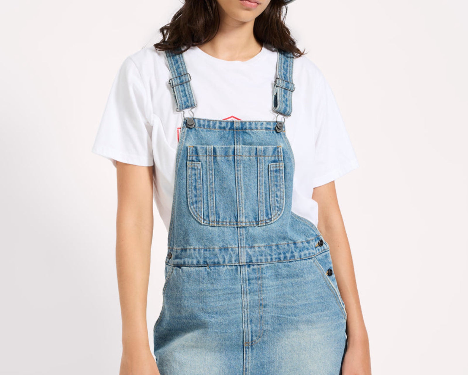 Sloan Mini Pini Denim Dress - Bolt Blue