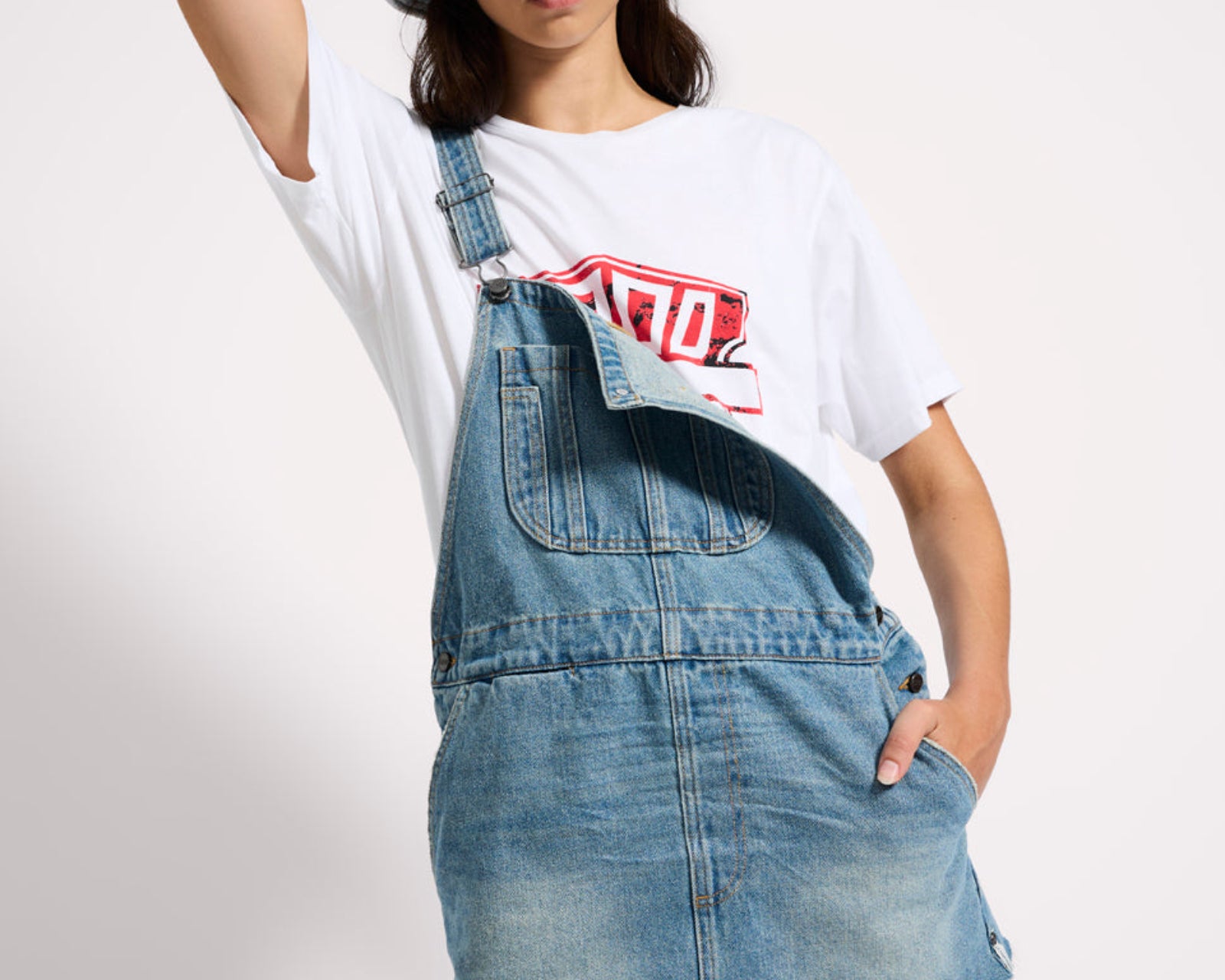 Sloan Mini Pini Denim Dress - Bolt Blue