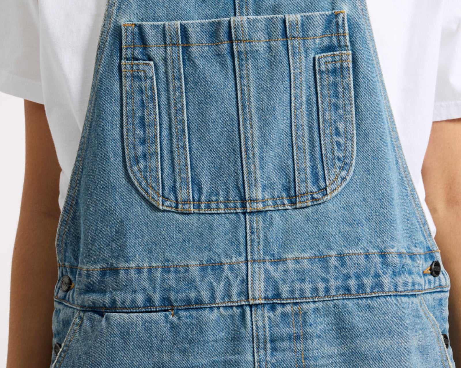 Sloan Mini Pini Denim Dress - Bolt Blue