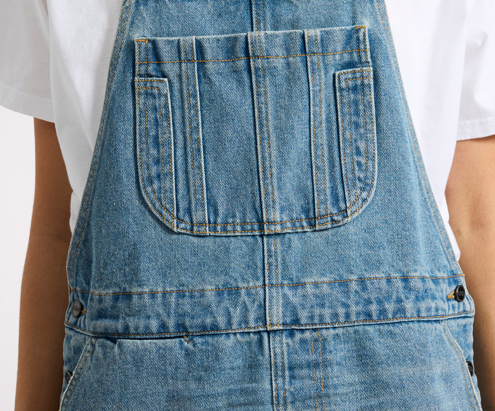 Sloan Mini Pini Denim Dress - Bolt Blue