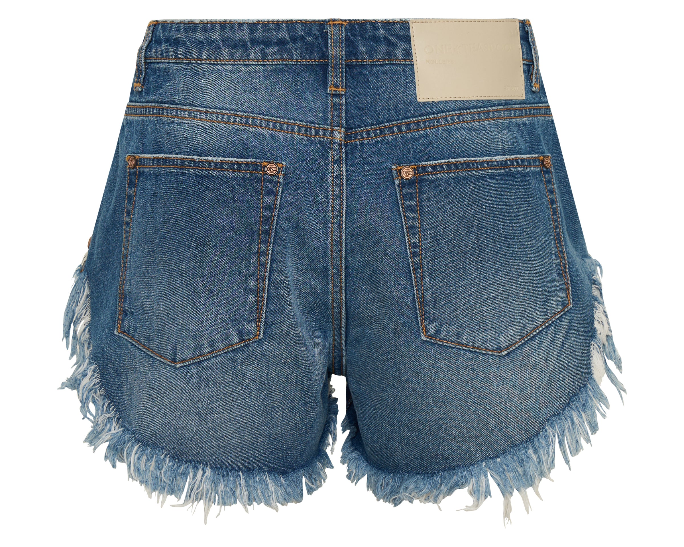 Rollers Low Waist Denim Shorts - Pacifica Blue