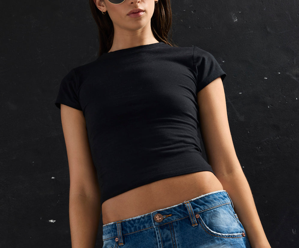 Rollers Low Waist Denim Shorts - Pacifica Blue