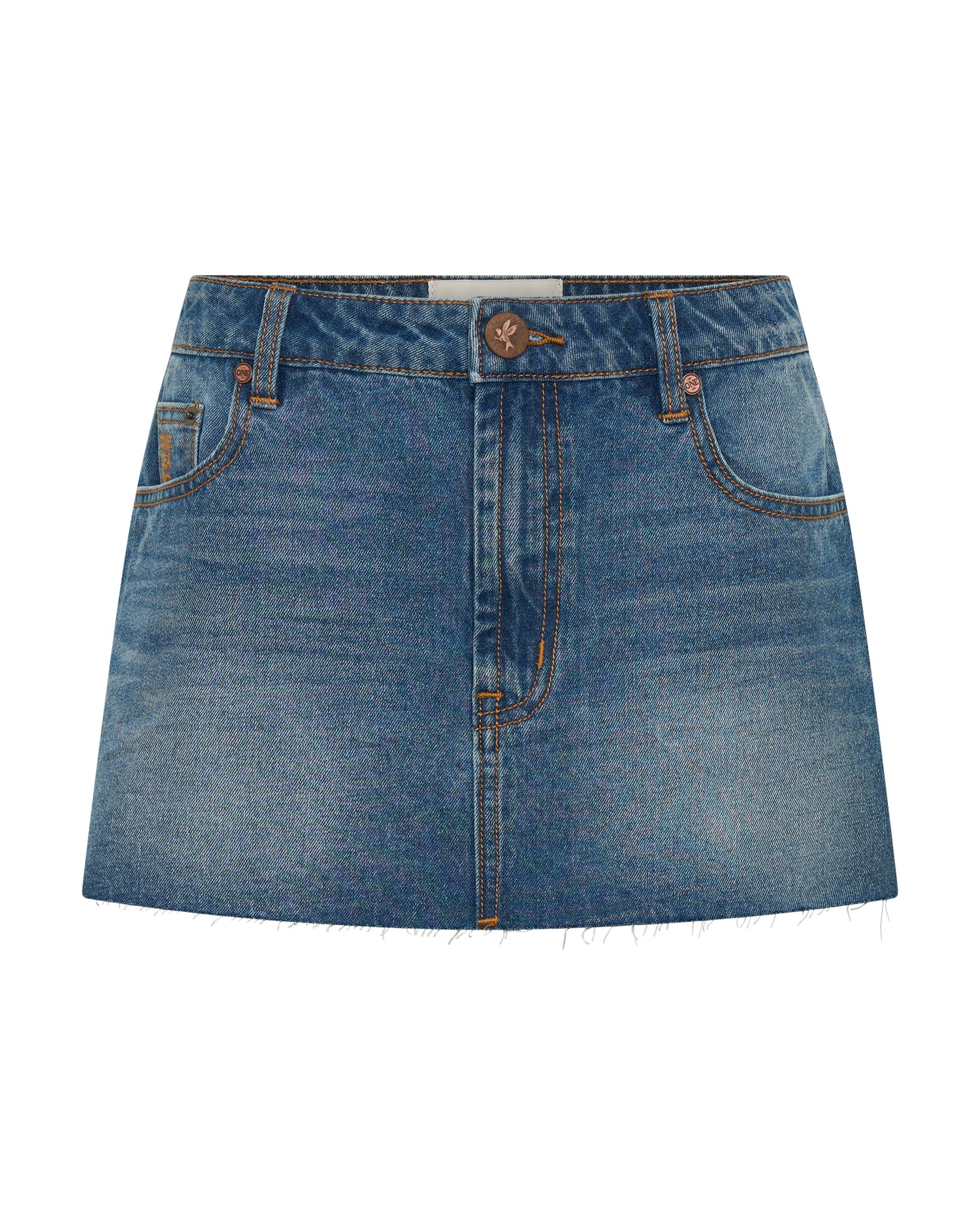 Products Sloane Low Waist Denim Mini Skirt - Pacifica Blue