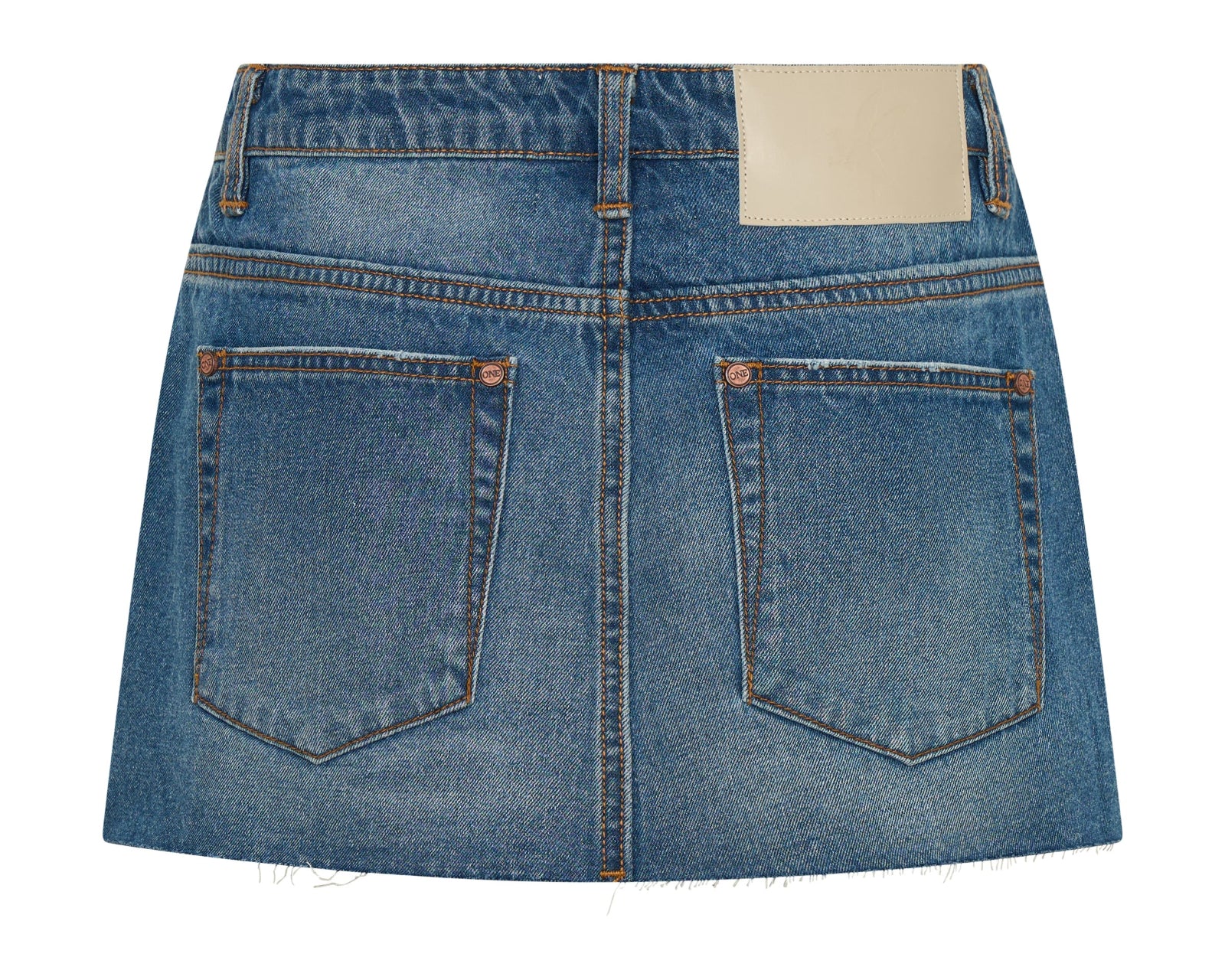 Sloane Low Waist Denim Mini Skirt - Pacifica Blue