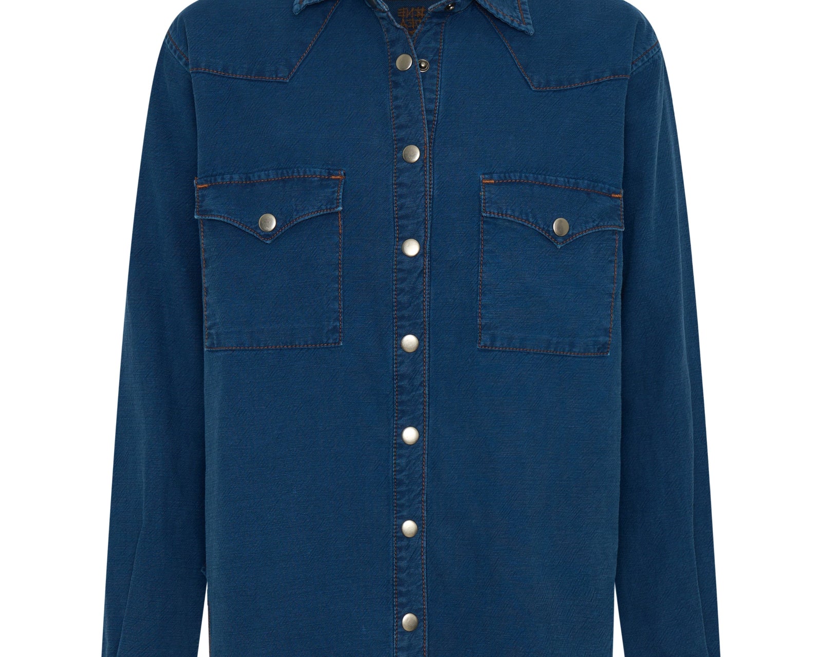 Western Denim Shirt - Deep Blue