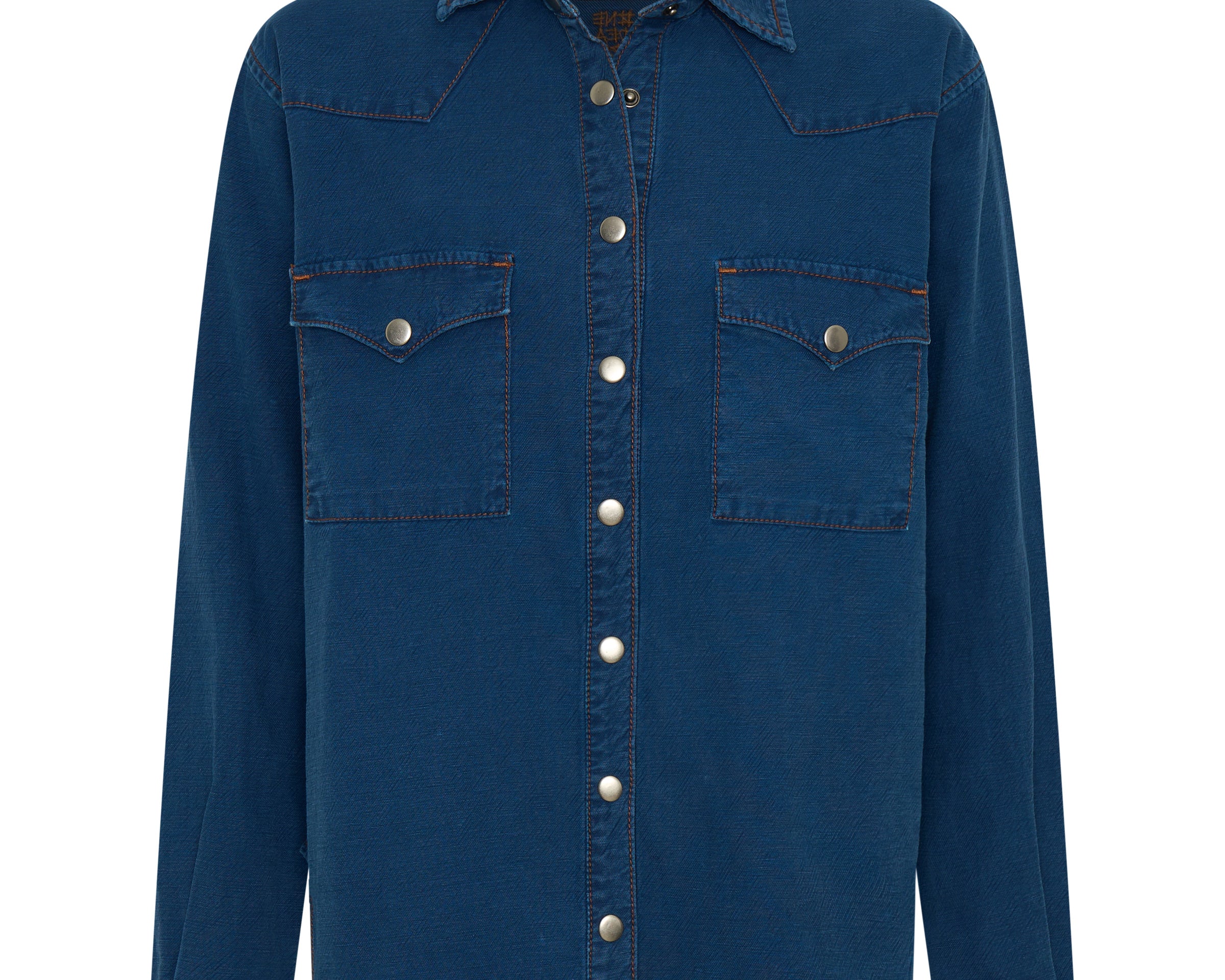Western Denim Shirt - Deep Blue