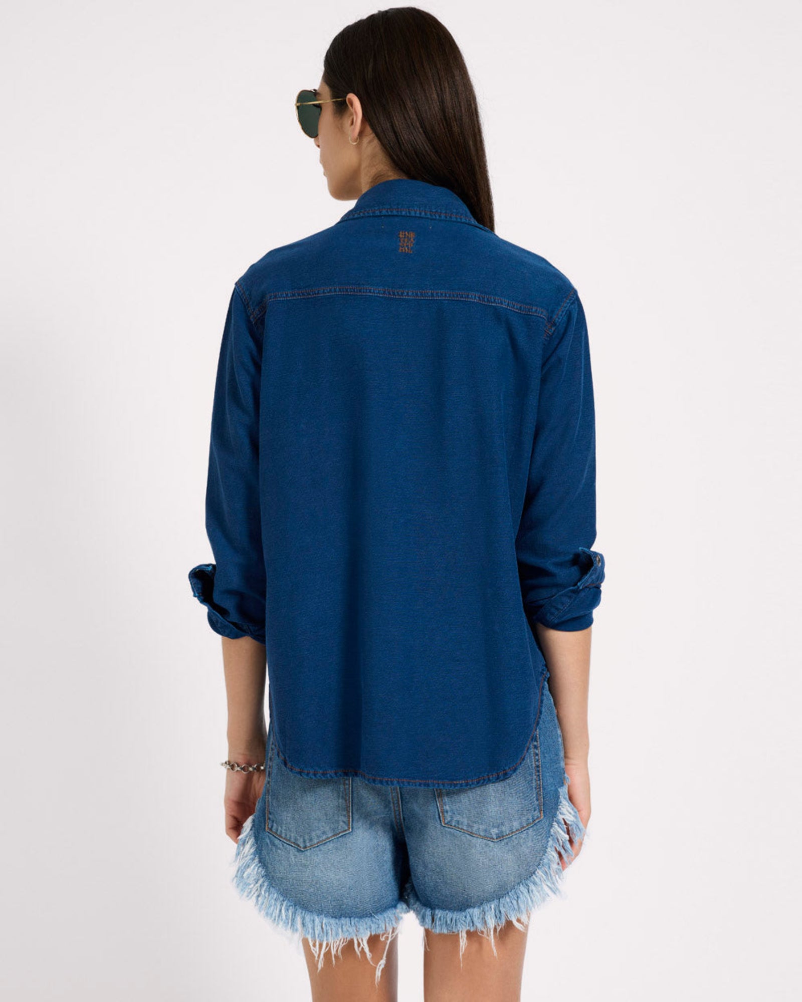 Western Denim Shirt - Deep Blue | One Teaspoon USA