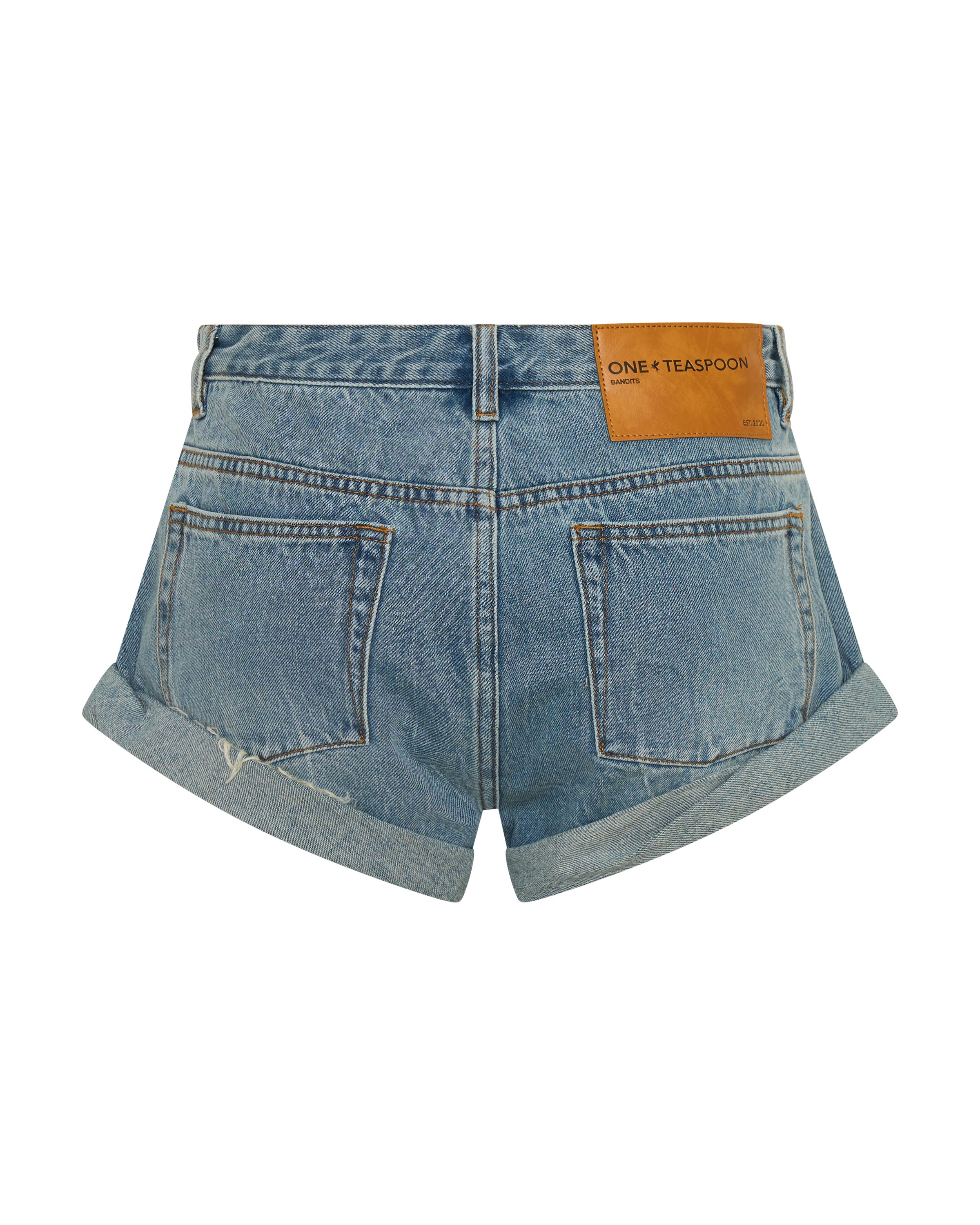 Bandits Low Waist Denim Shorts - Blue Crush | One Teaspoon USA