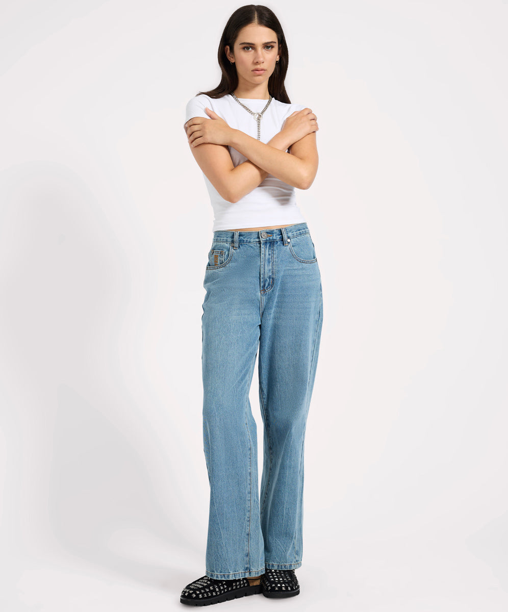 Women's Jeans - High Rise, Wide Leg, Straight Styles - One