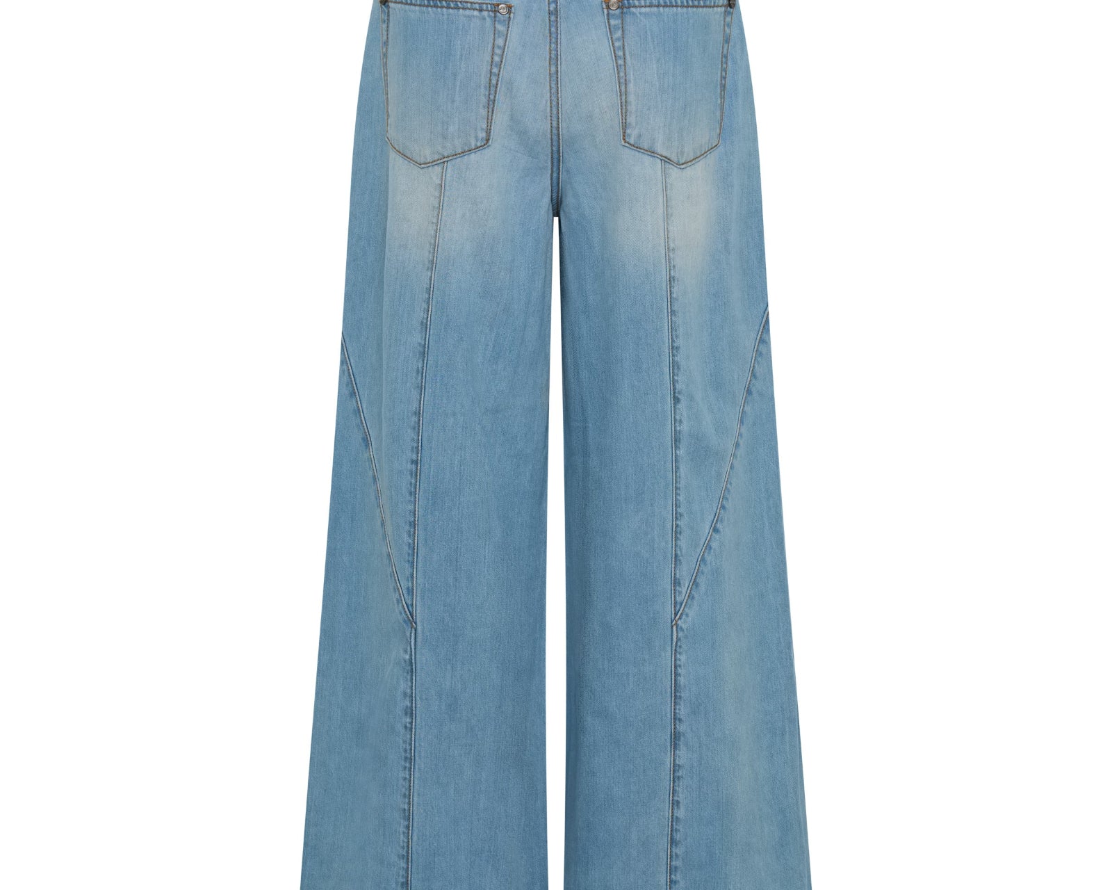 Hollywoods High Waist Wide Leg Denim Jeans