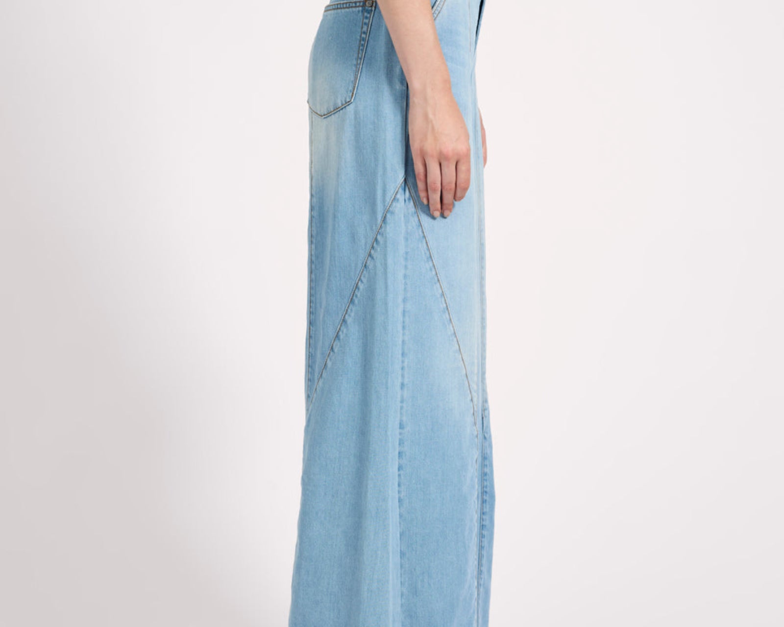 Hollywoods High Waist Wide Leg Denim Jeans