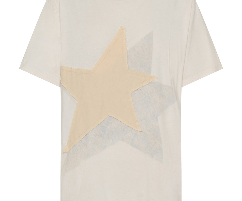 Shadow Star Boyfriend Tee - Cream