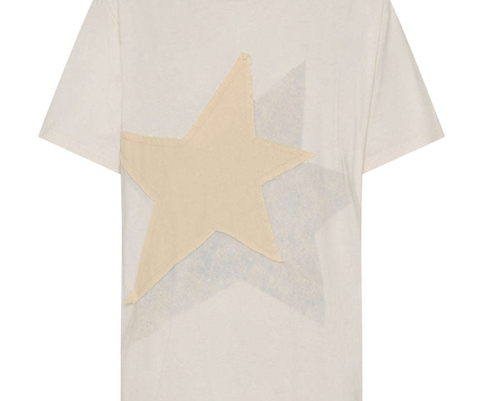 Shadow Star Boyfriend Tee - Cream