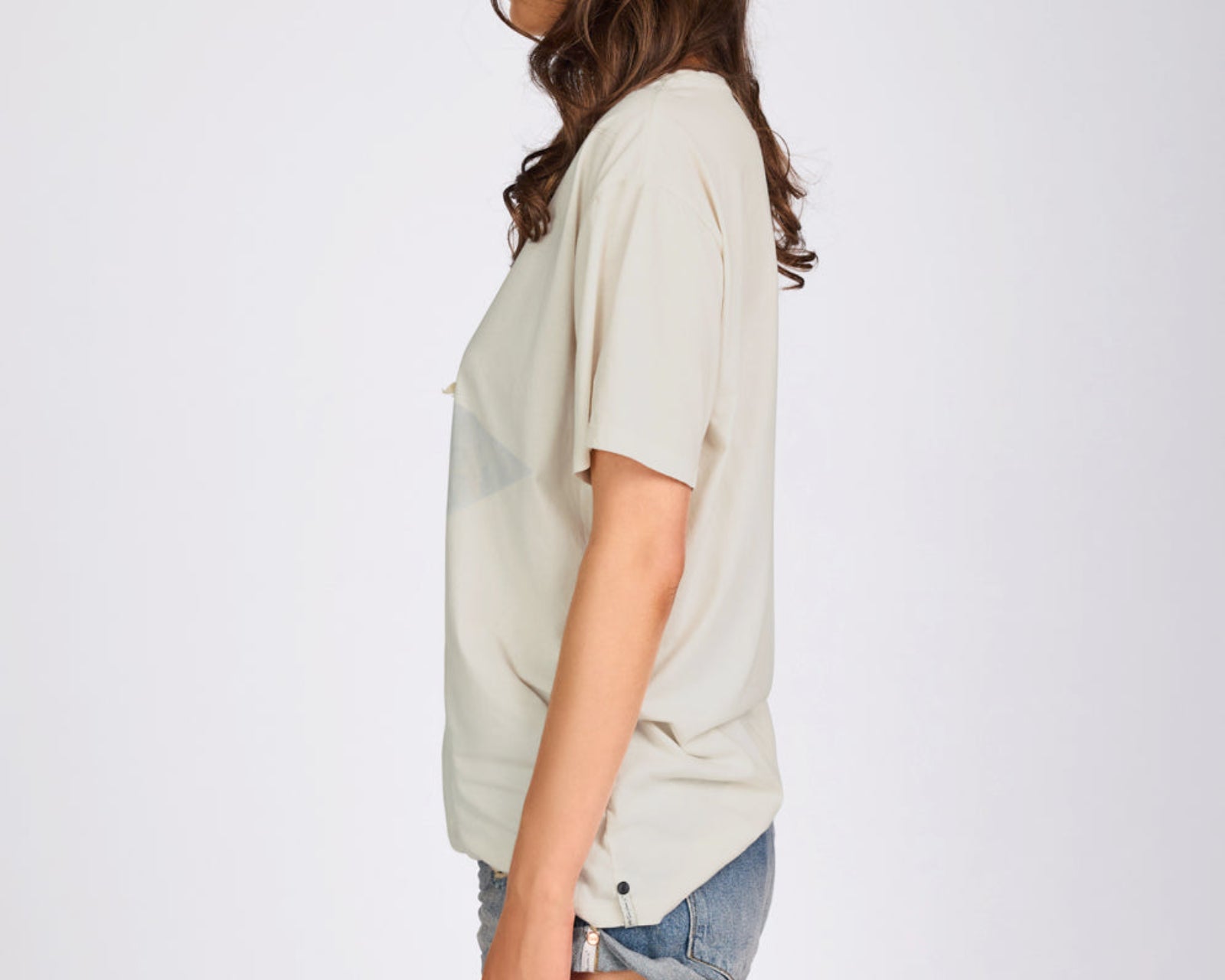 Shadow Star Boyfriend Tee - Cream