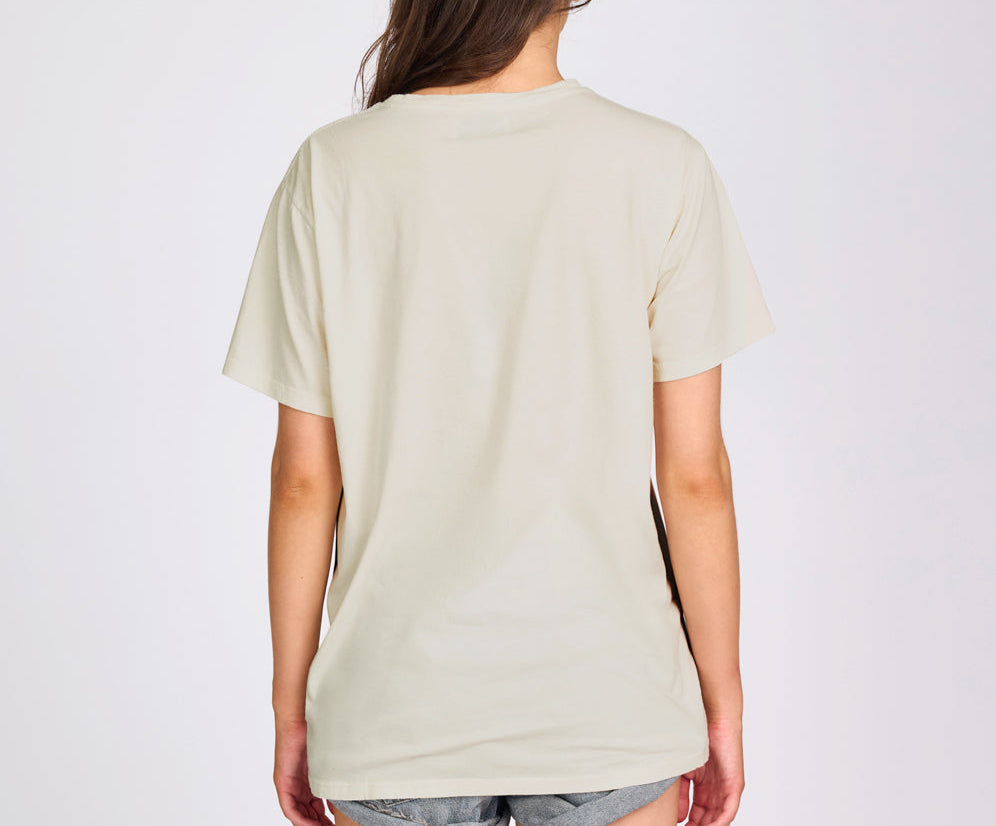 Shadow Star Boyfriend Tee - Cream