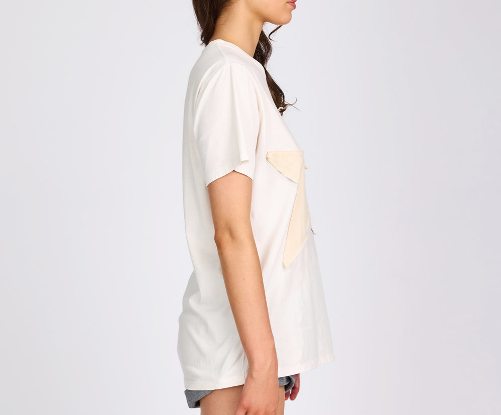 Shadow Star Boyfriend Tee - Cream
