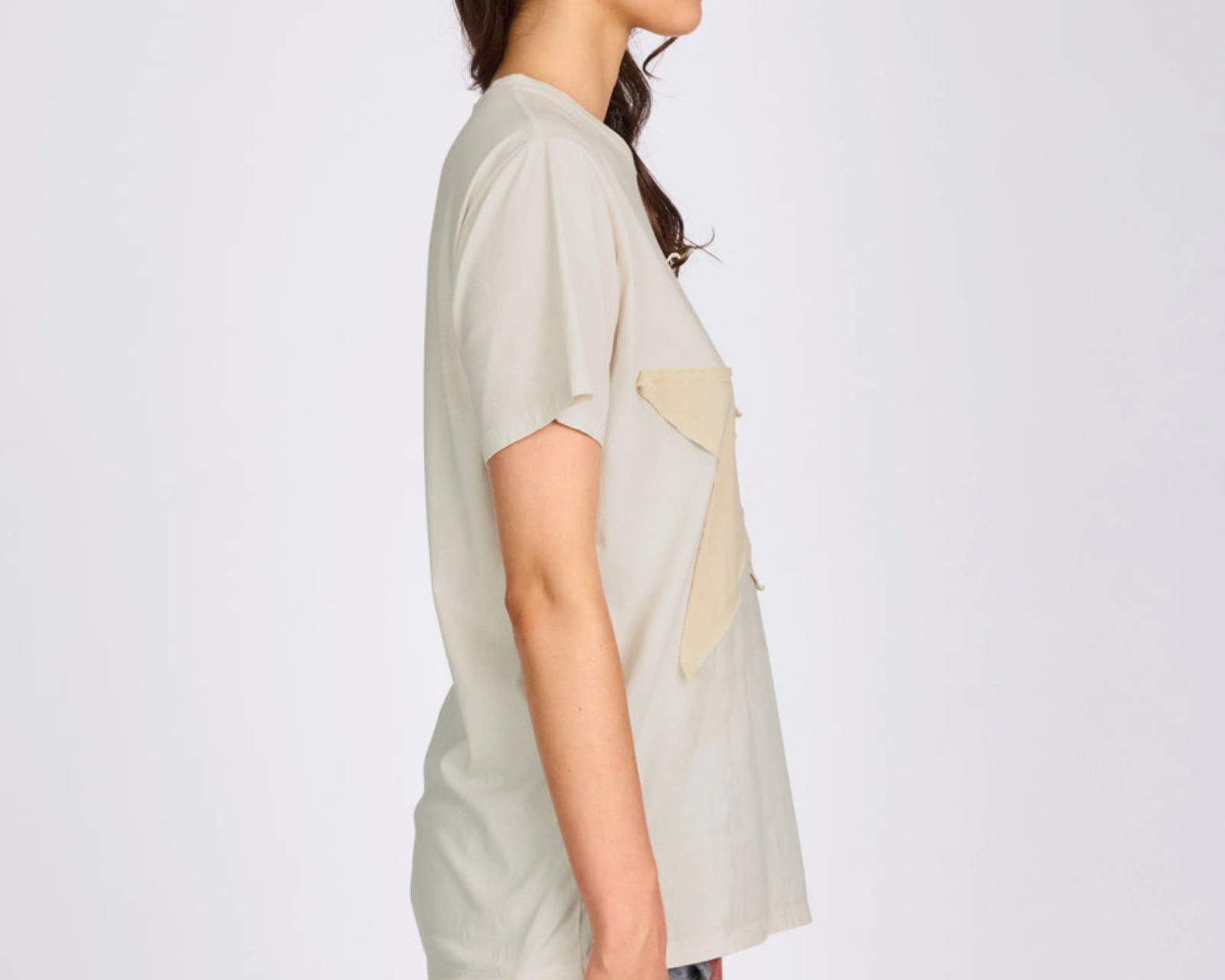 Shadow Star Boyfriend Tee - Cream