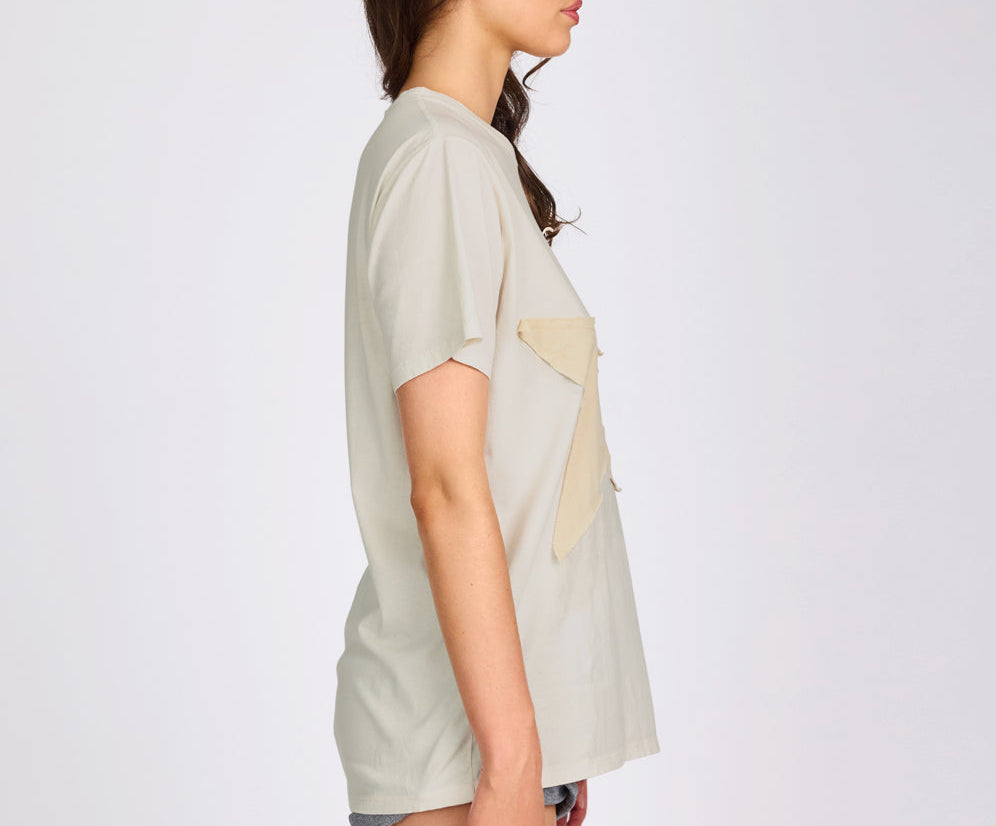 Shadow Star Boyfriend Tee - Cream