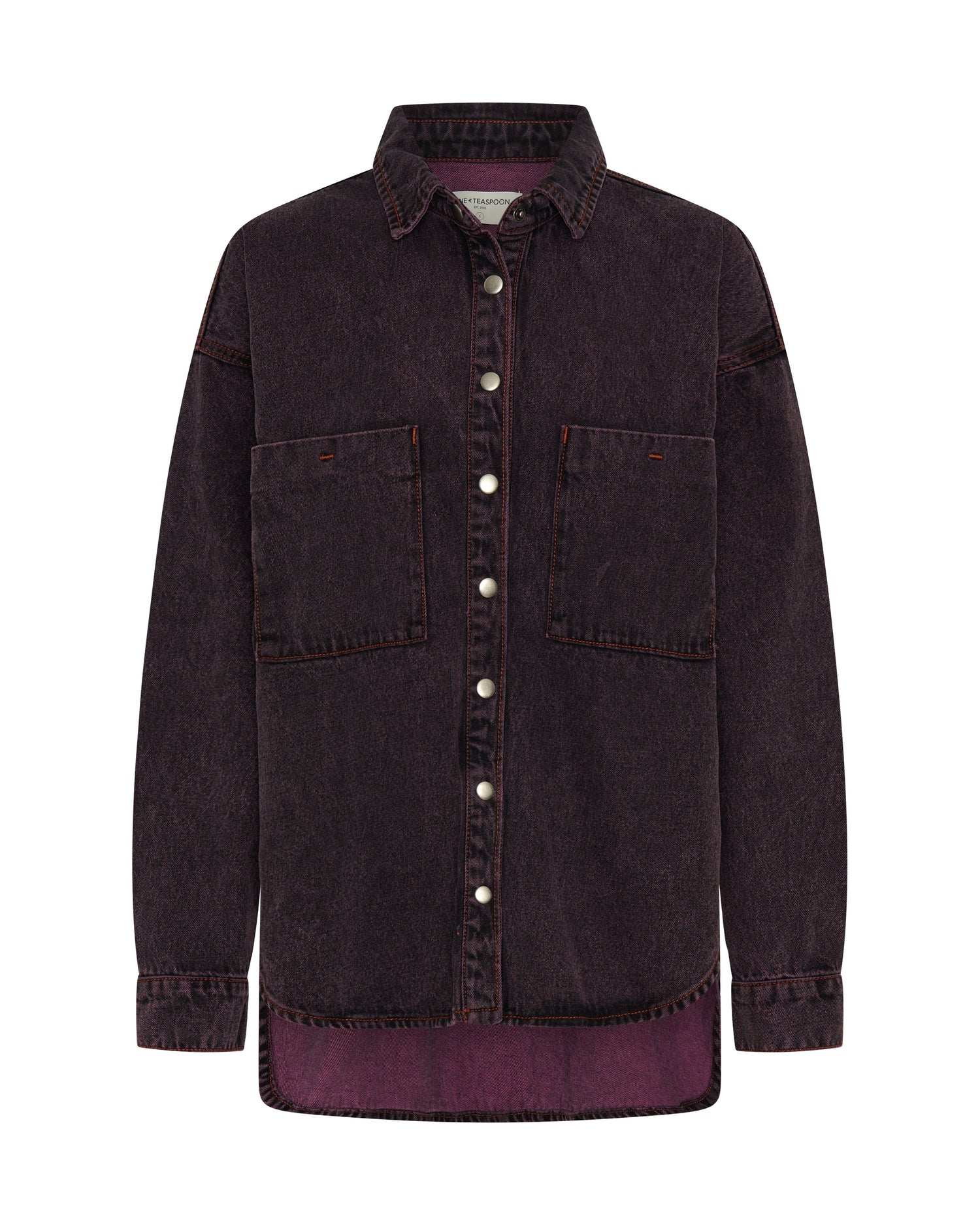 Women's Denim Daria Denim Shacket - Black Pink