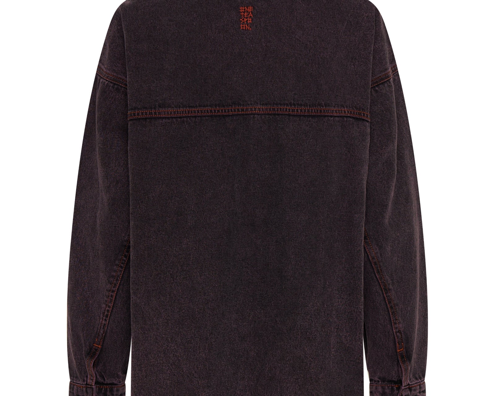 Daria Denim Shacket - Black Pink