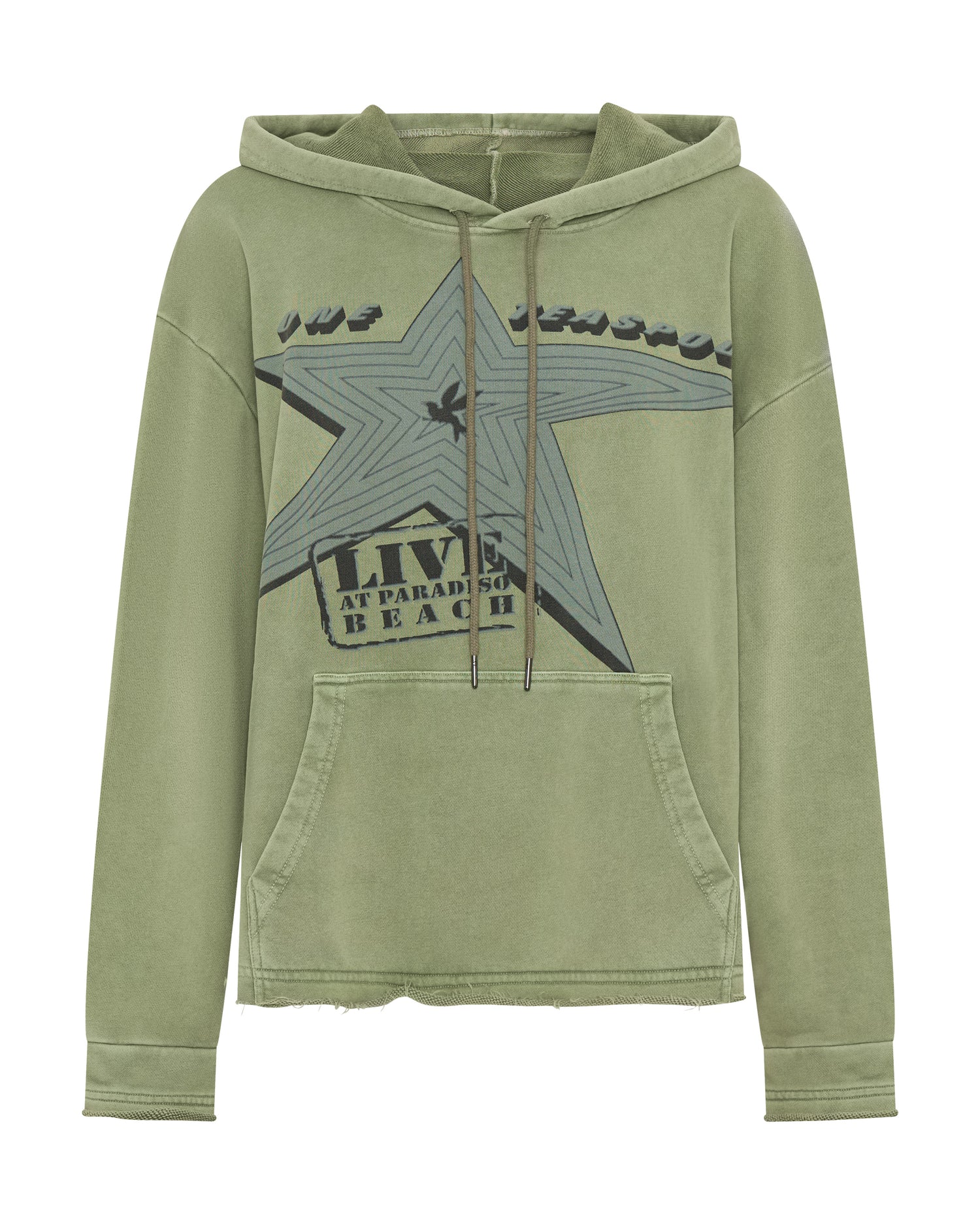 Last Stock Star Tour Worn Hoody - Washed Khaki