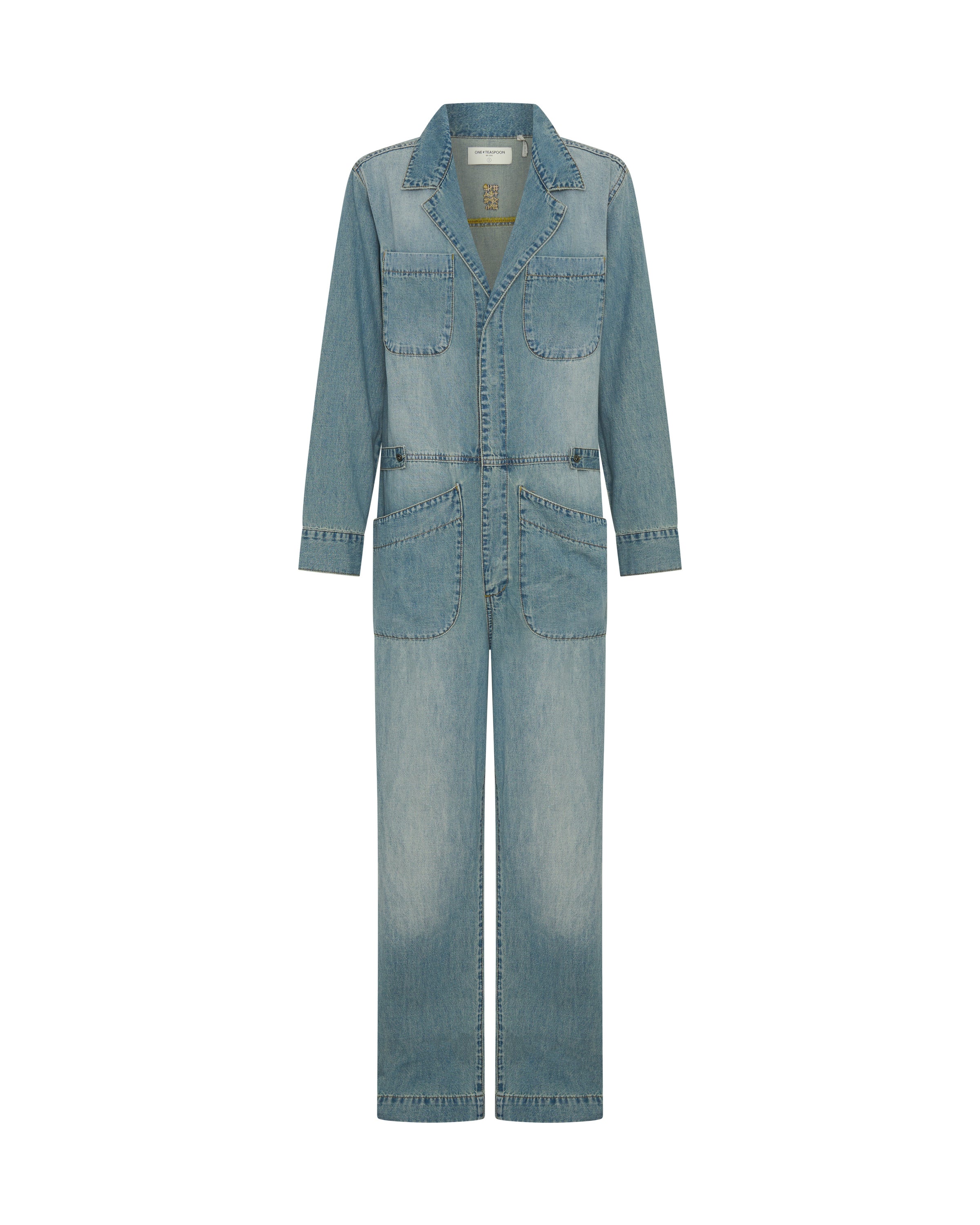 andmary ♡ Nicola ribbon denim allinone ANDMARY】Nicola ribbon denim allinone