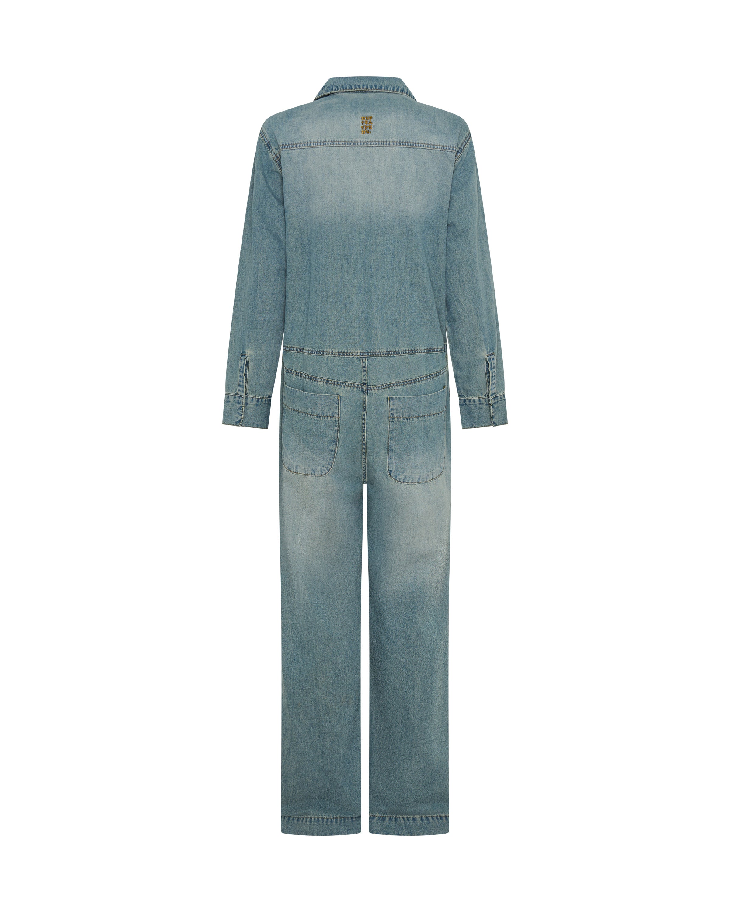 Safari Oversized Boiler Denim Jumpsuit - Used Blue | One Teaspoon USA
