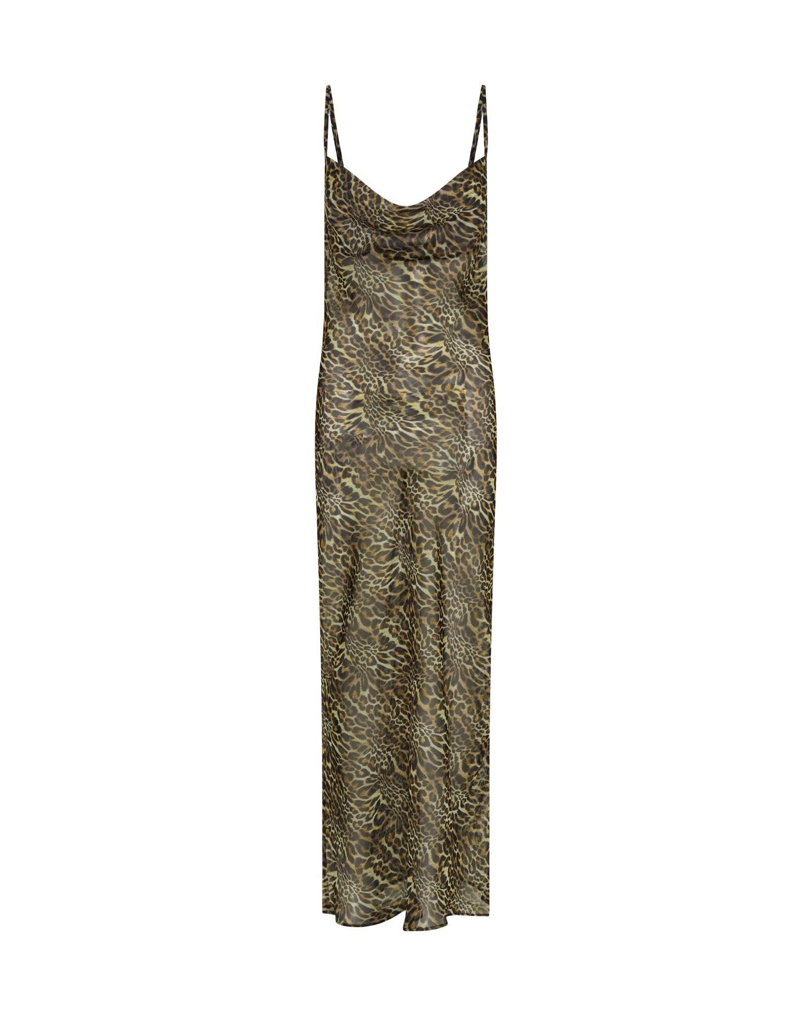 Jagger Maxi Slip Dress - Leopard Print | One Teaspoon USA