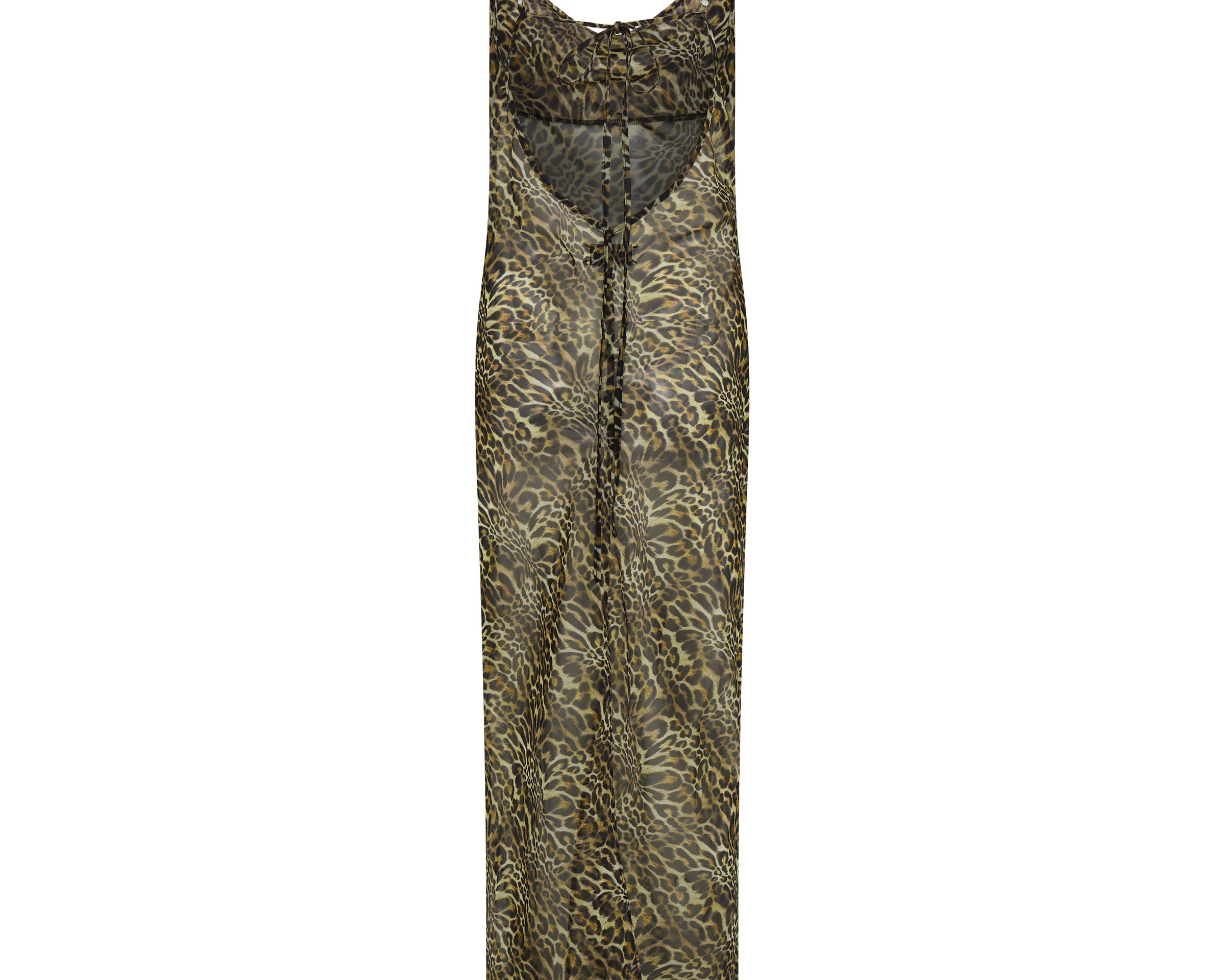 Jagger Maxi Slip Dress - Leopard Print