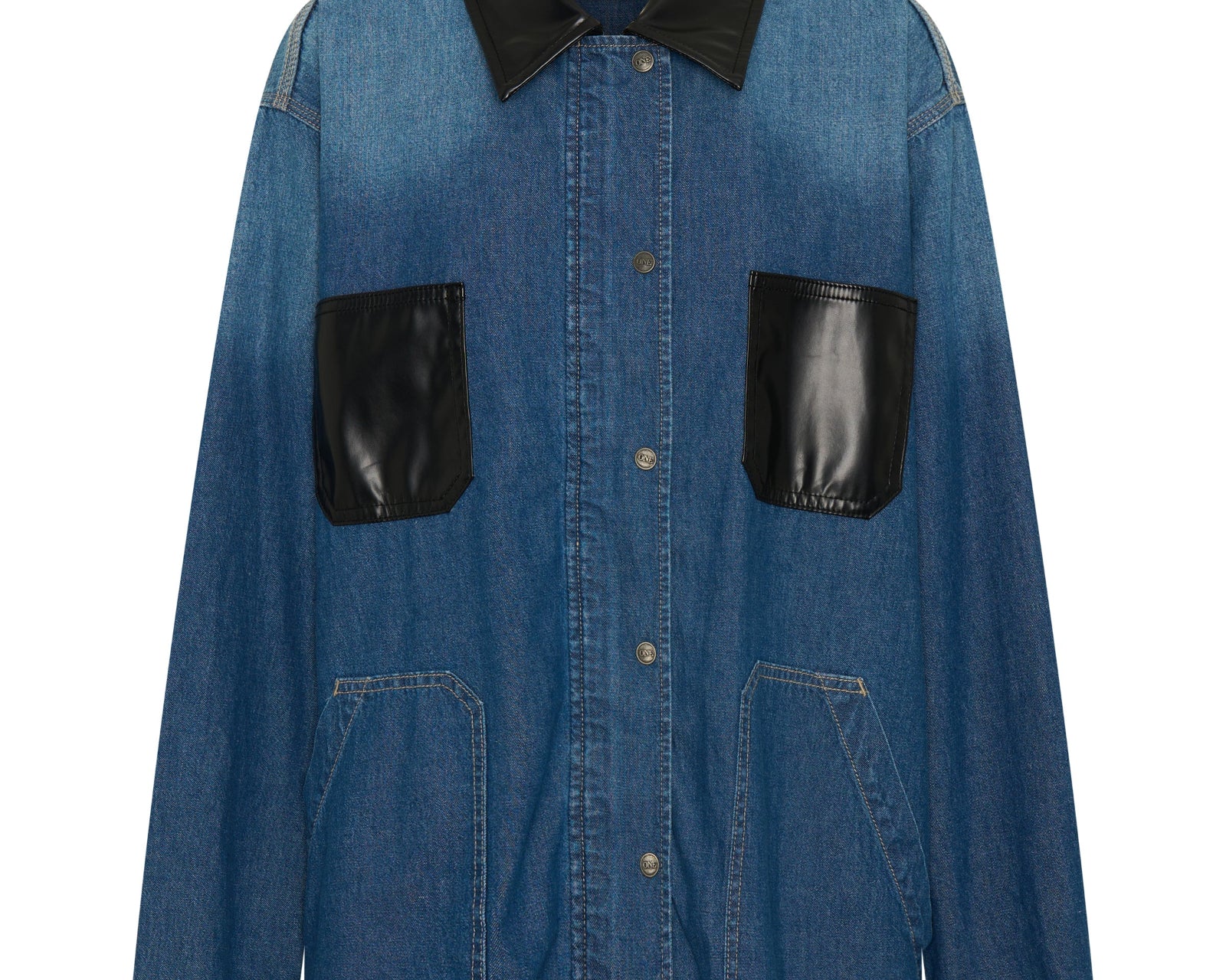 My Boyfriends Denim Shacket - Blue Pasadena