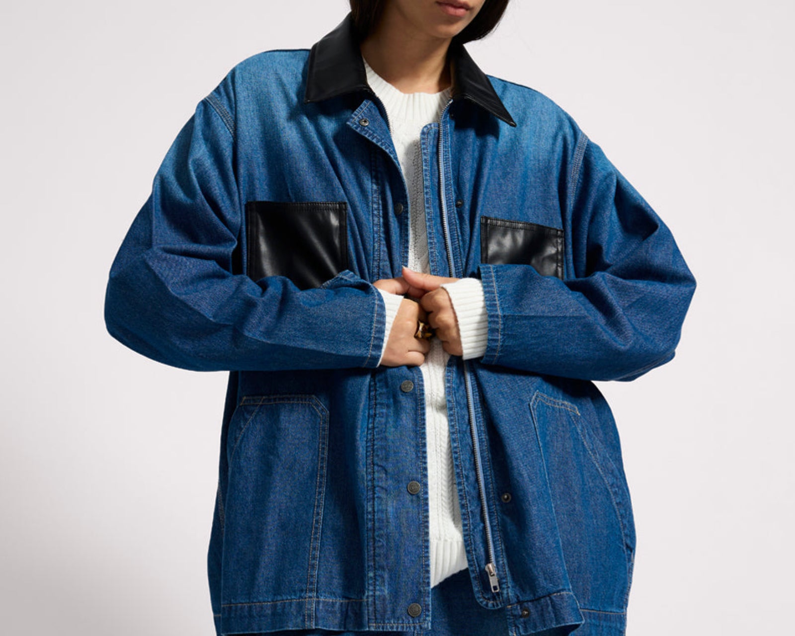 My Boyfriends Denim Shacket - Blue Pasadena