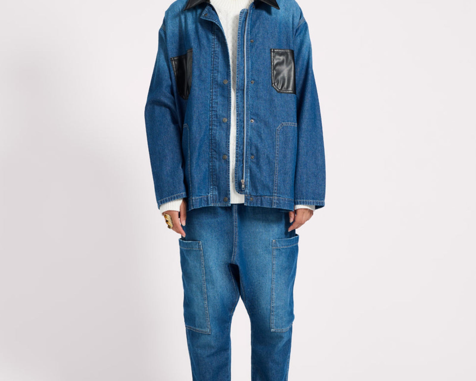 My Boyfriends Denim Shacket - Blue Pasadena