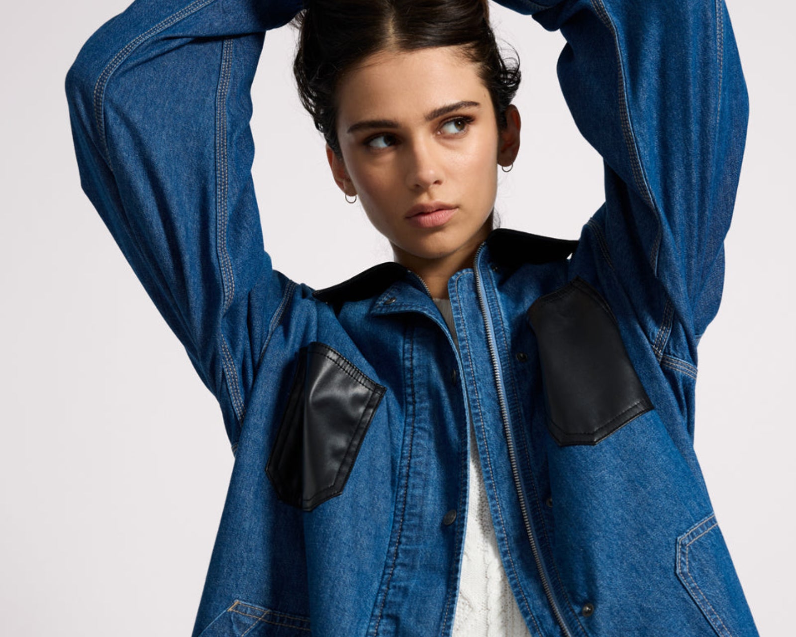 My Boyfriends Denim Shacket - Blue Pasadena