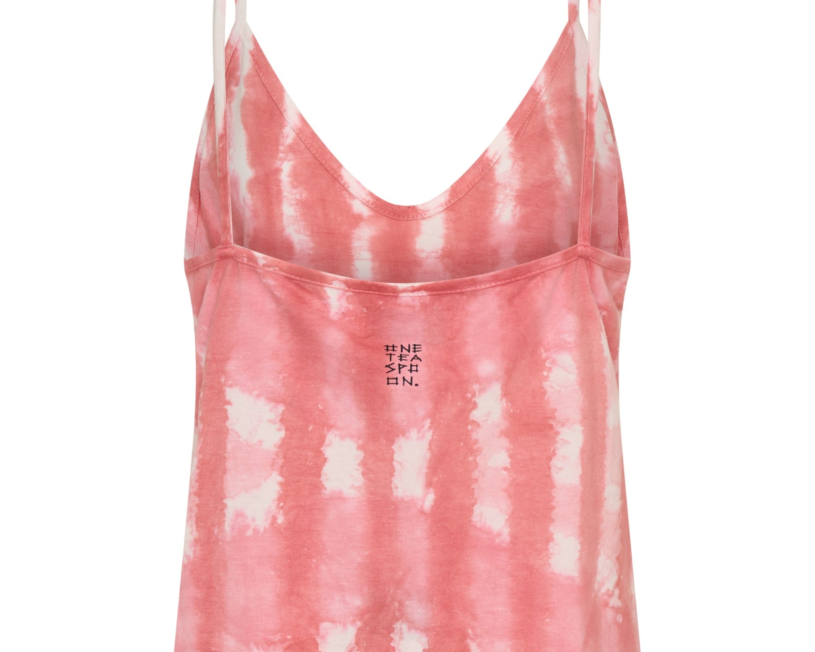 Santorini Deep V Front Cotton Singlet - Pink