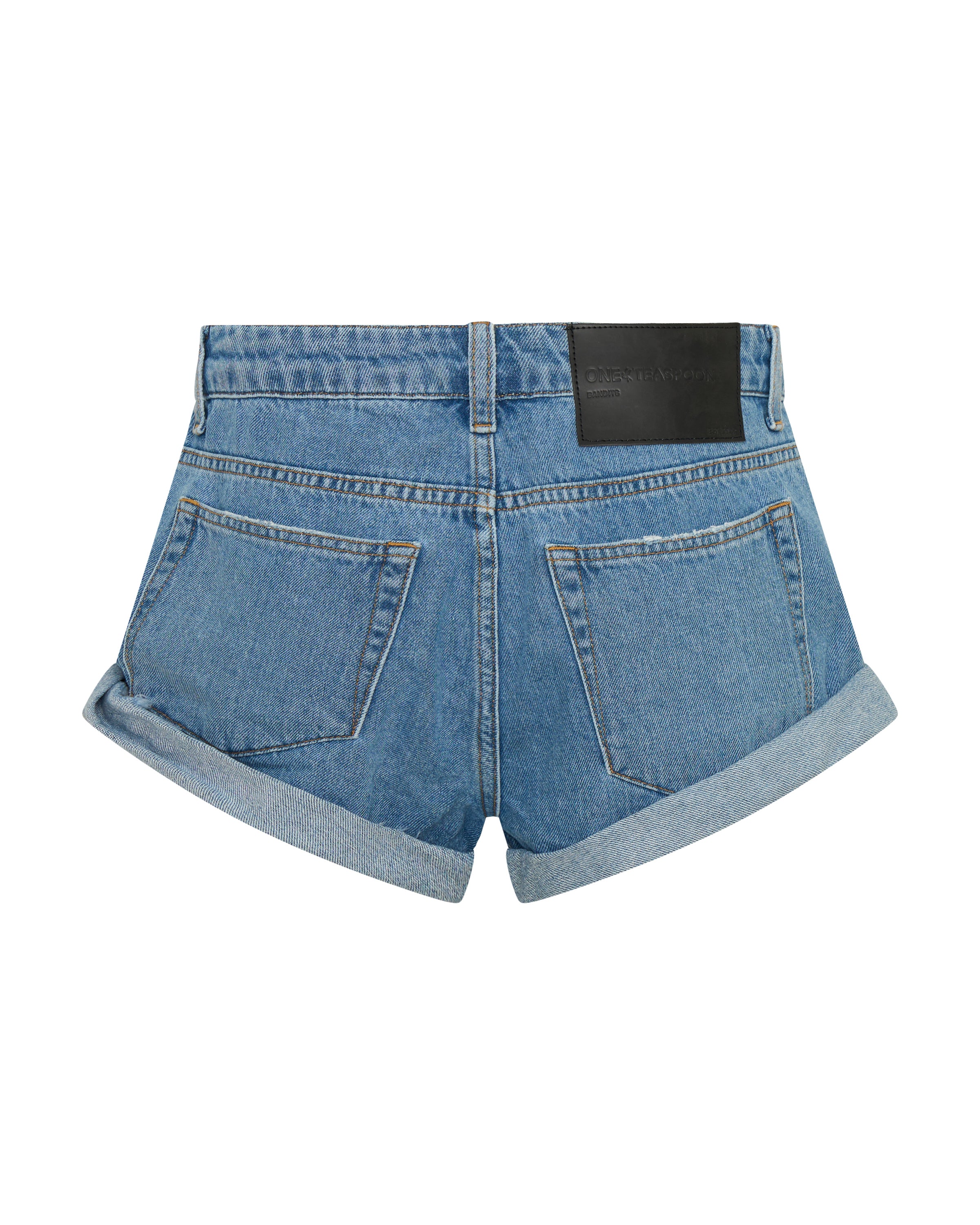 Bandits Low Waist Denim Shorts - New Blue | One Teaspoon USA
