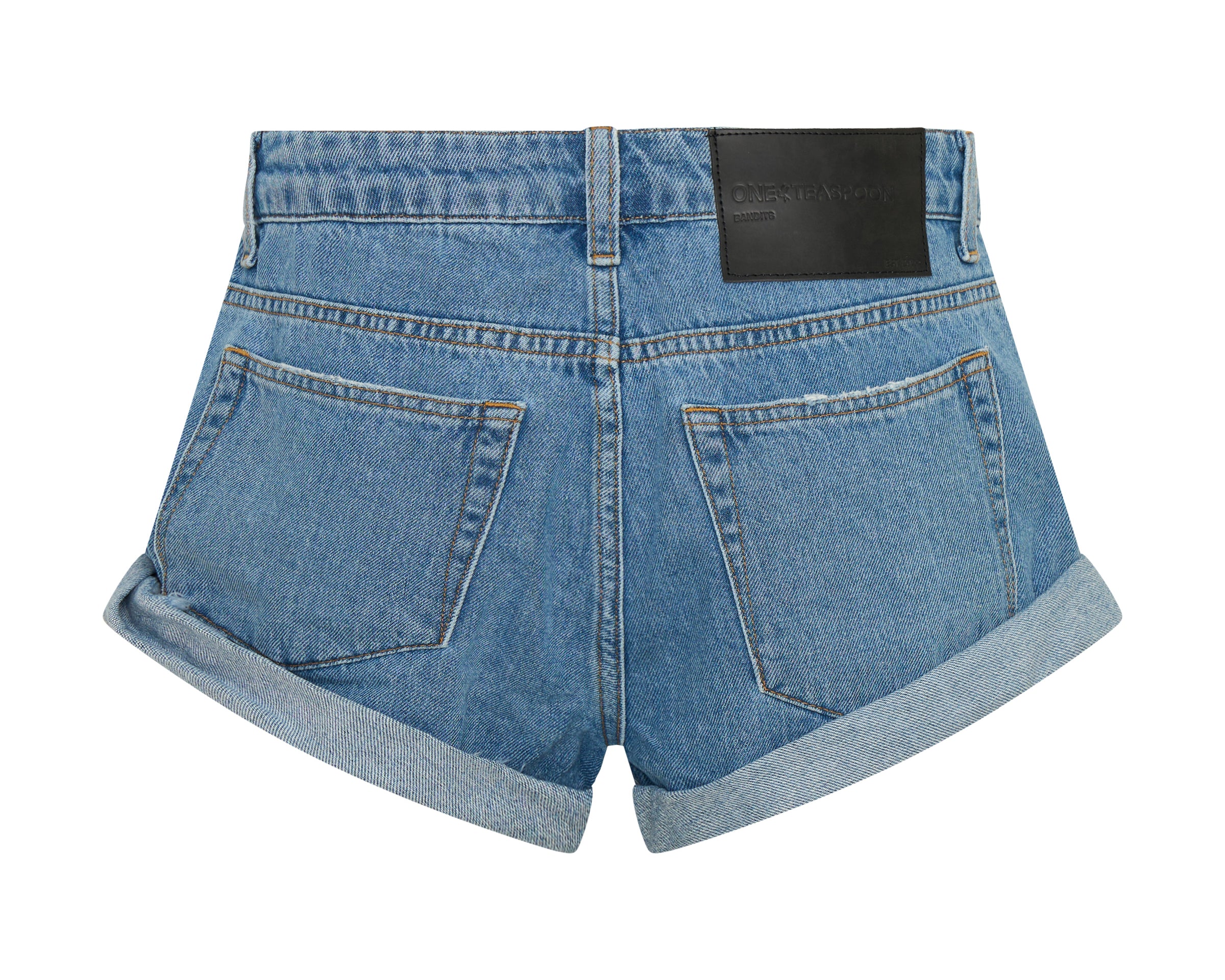 Bandits Low Waist Denim Shorts - New Blue