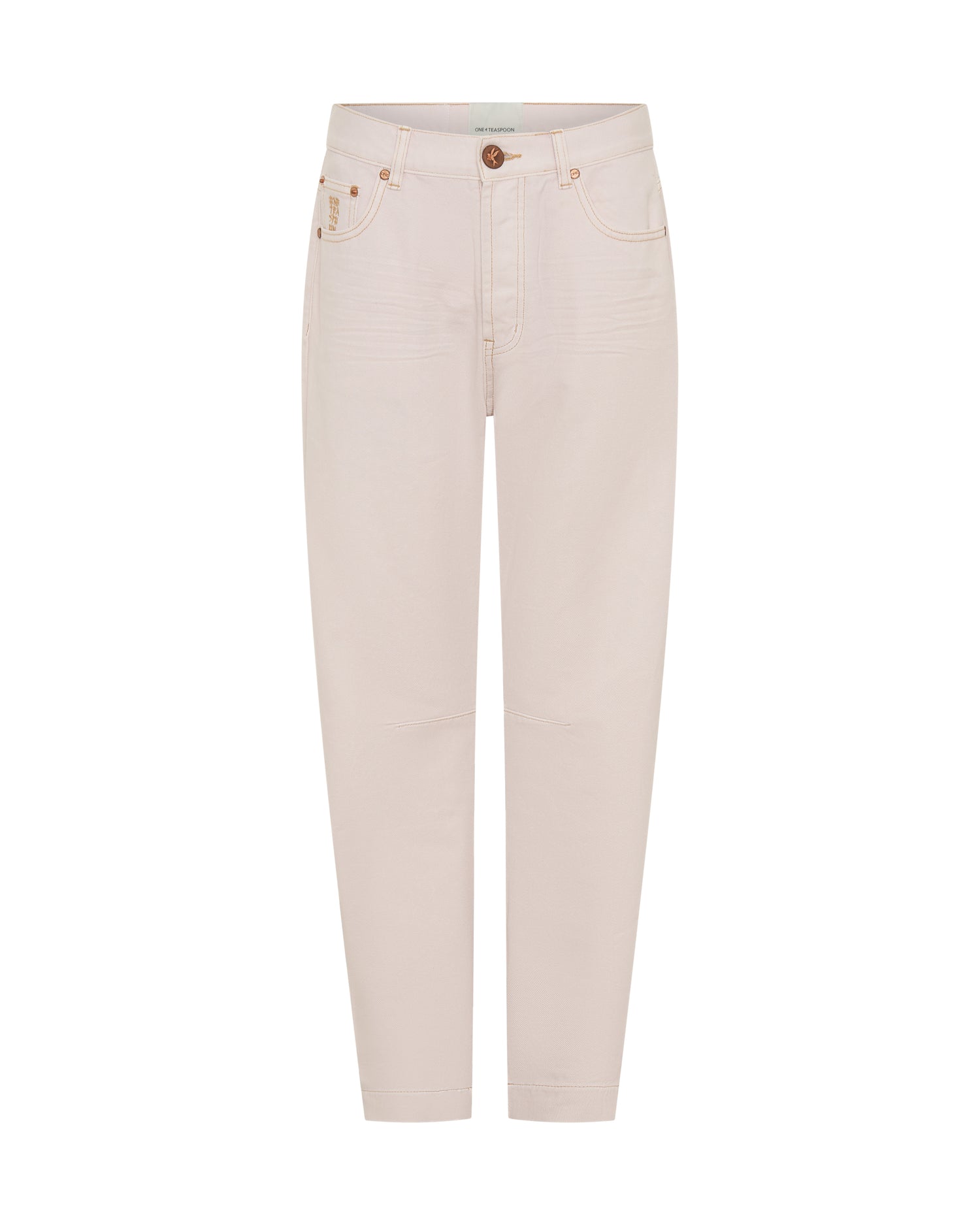 Last Stock Bandits Low Waist Boyfriend Denim Jeans - Pink Tint