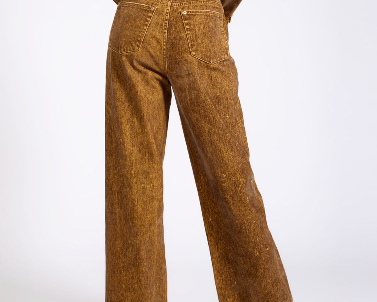 tobacco jeans womens One Teaspoon Baxters Mid Waist Wide Leg Denim Jeans