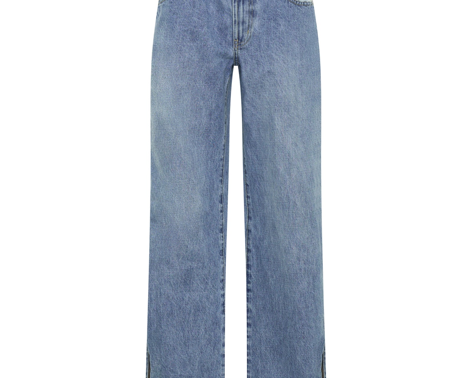Low Riders Low Waist Wide Leg Zipped Denim Jeans