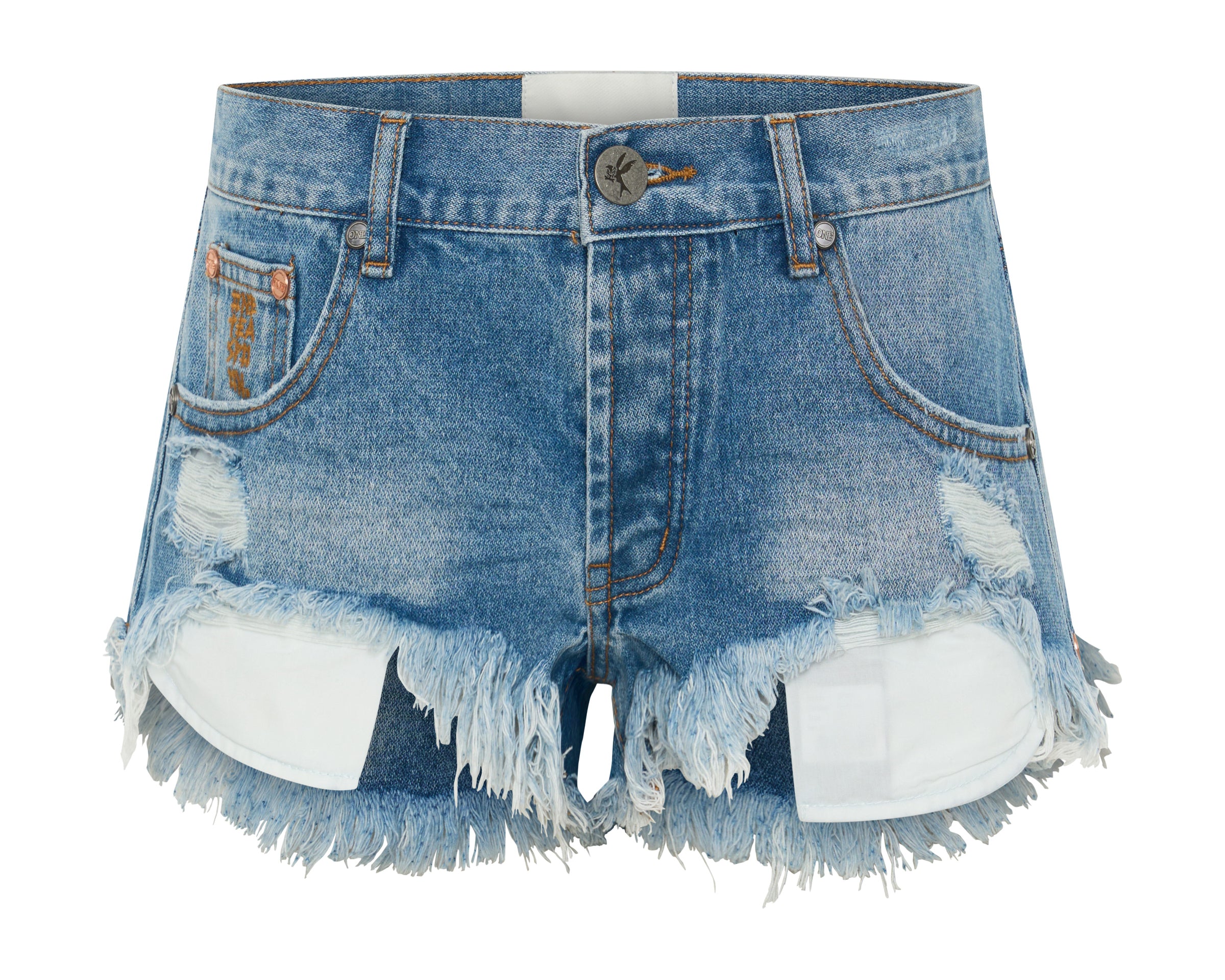Micro Dukes Low Waist Mini Denim Shorts