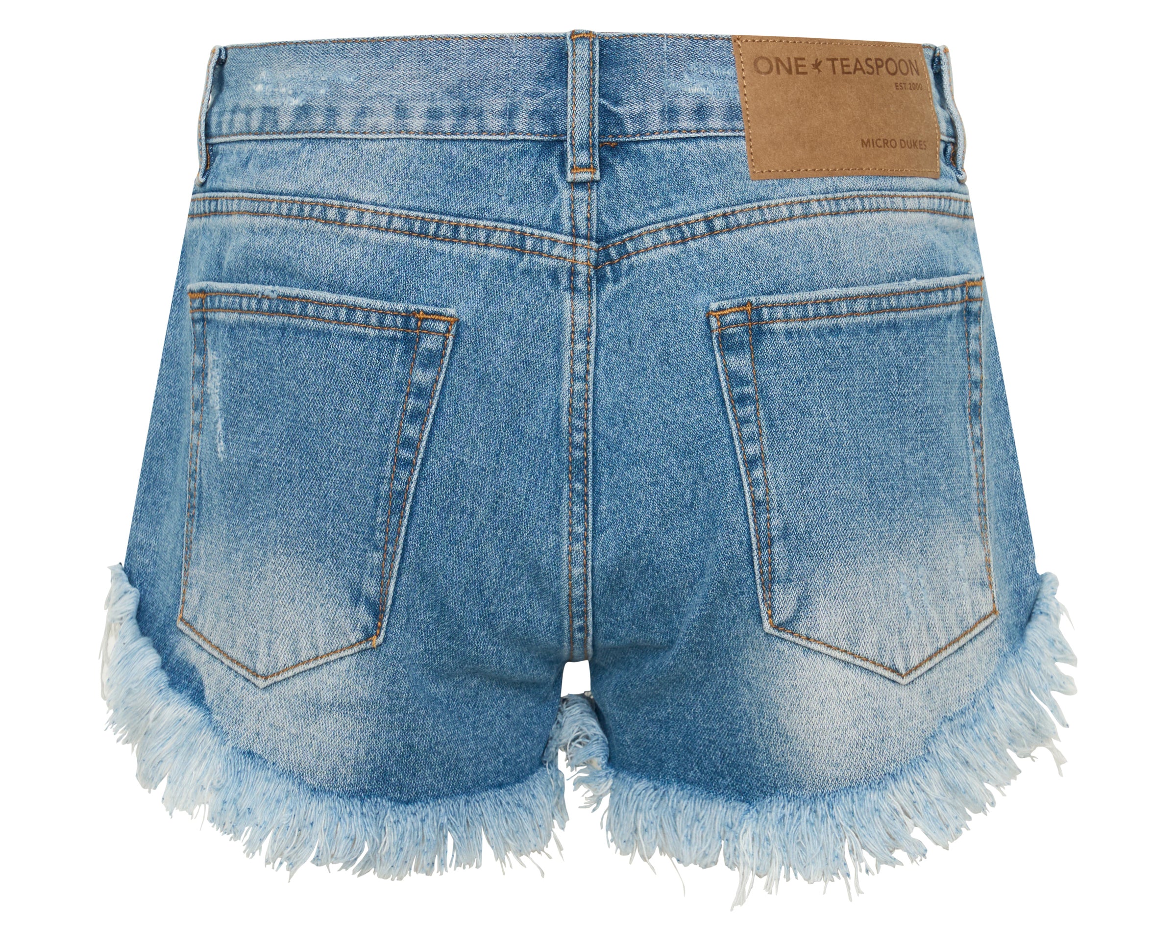 Micro Dukes Low Waist Mini Denim Shorts