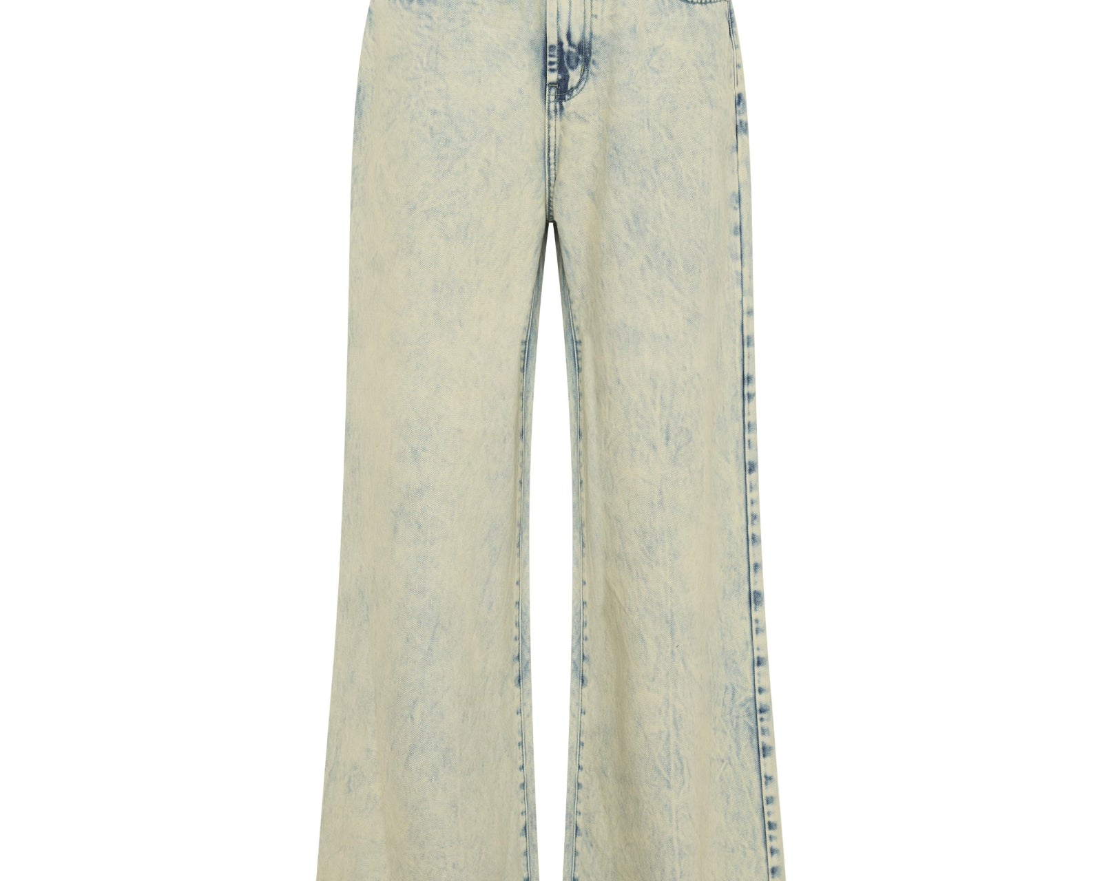 Love Machines Mid Waist Super Wide Leg Denim Jeans - Ambrosia Blue