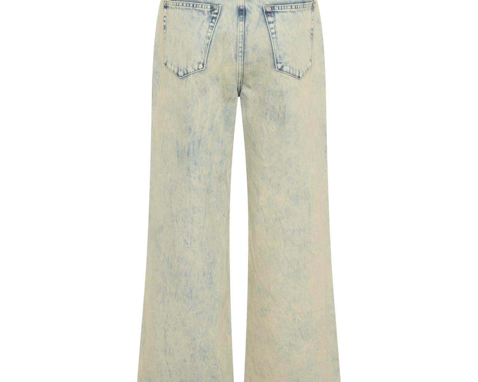 Love Machines Mid Waist Super Wide Leg Denim Jeans - Ambrosia Blue