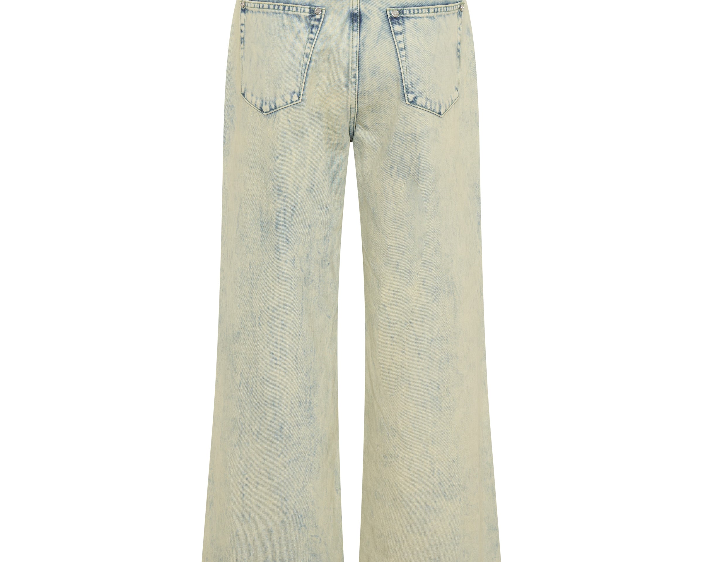 Love Machines Mid Waist Super Wide Leg Denim Jeans - Ambrosia Blue