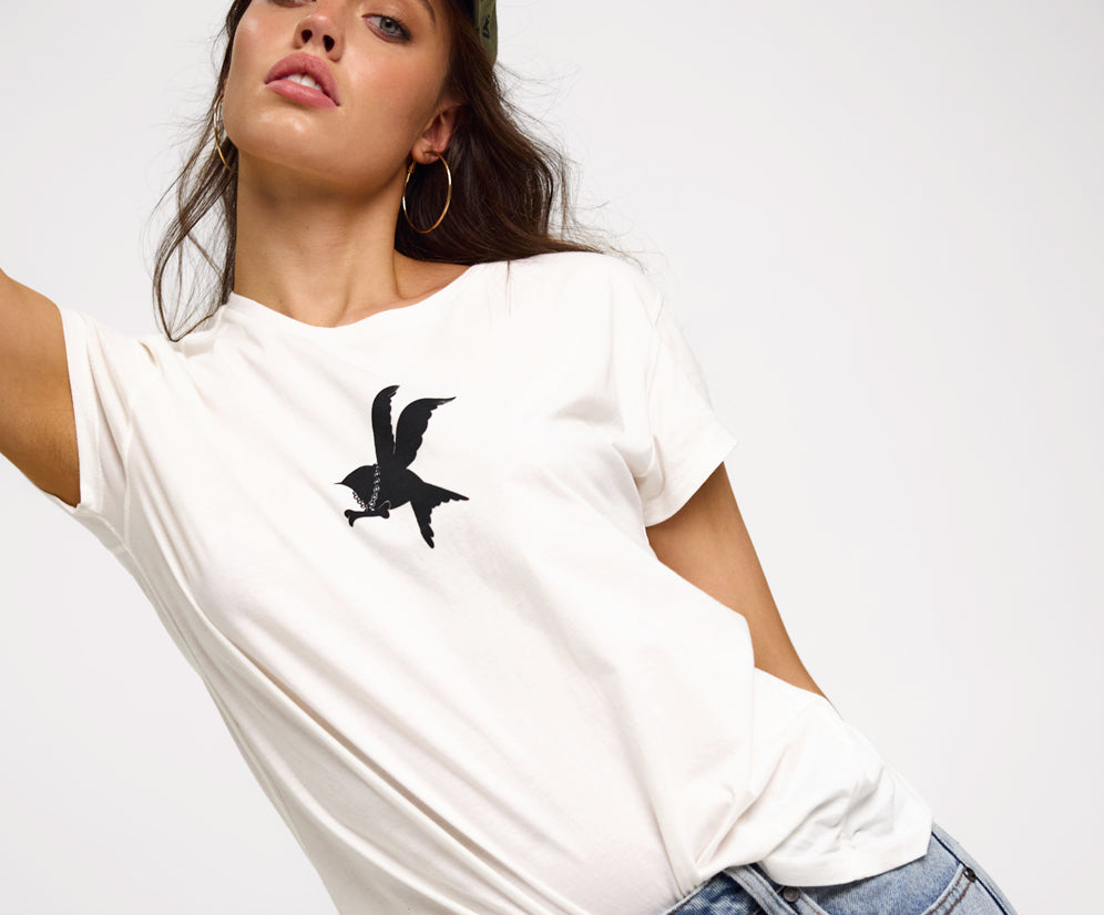 Austins Mid Waist Relaxed Straight Leg Jeans - Misty Blue