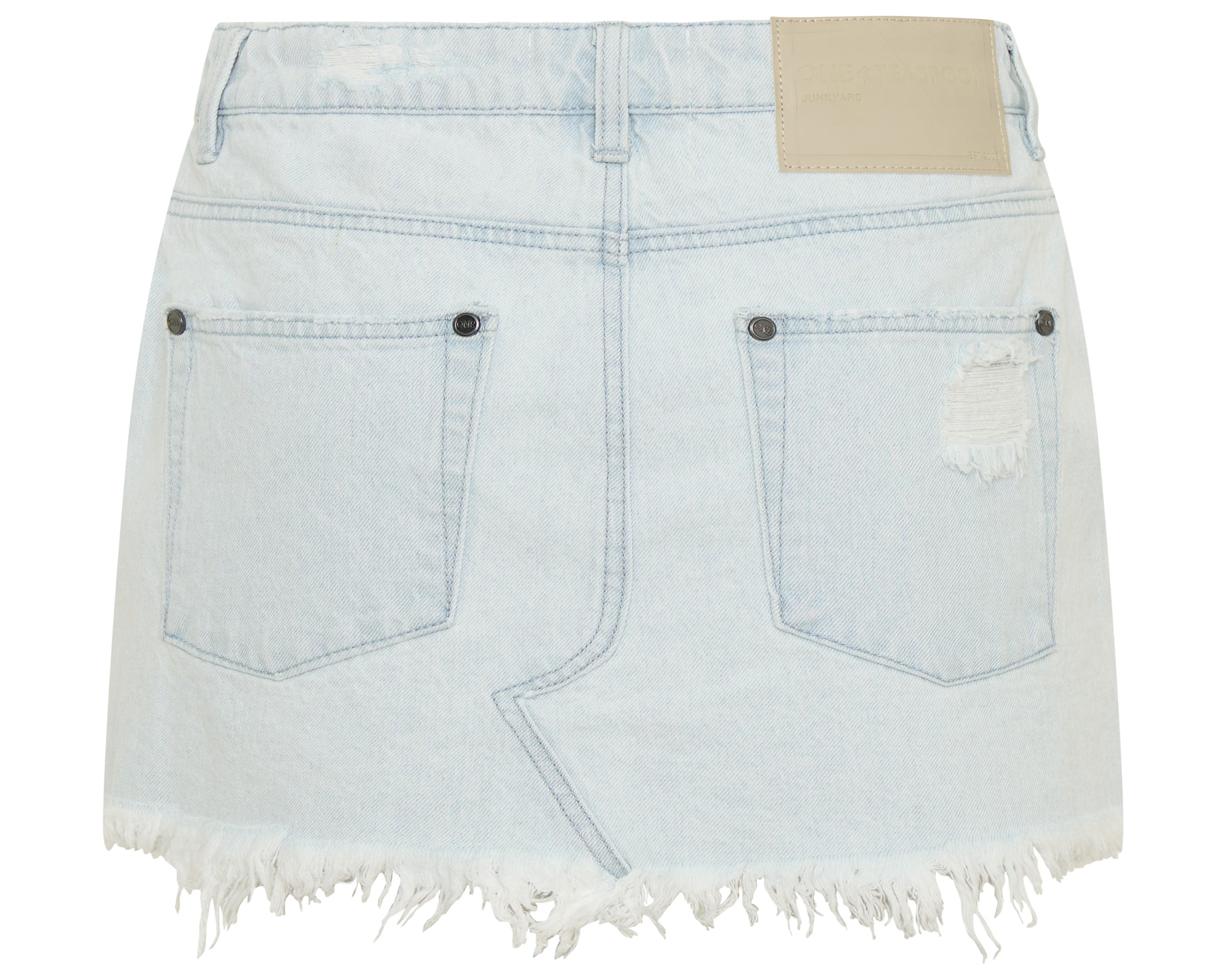 Junkyard Low Waist Mini Denim Skirt - Xanthe