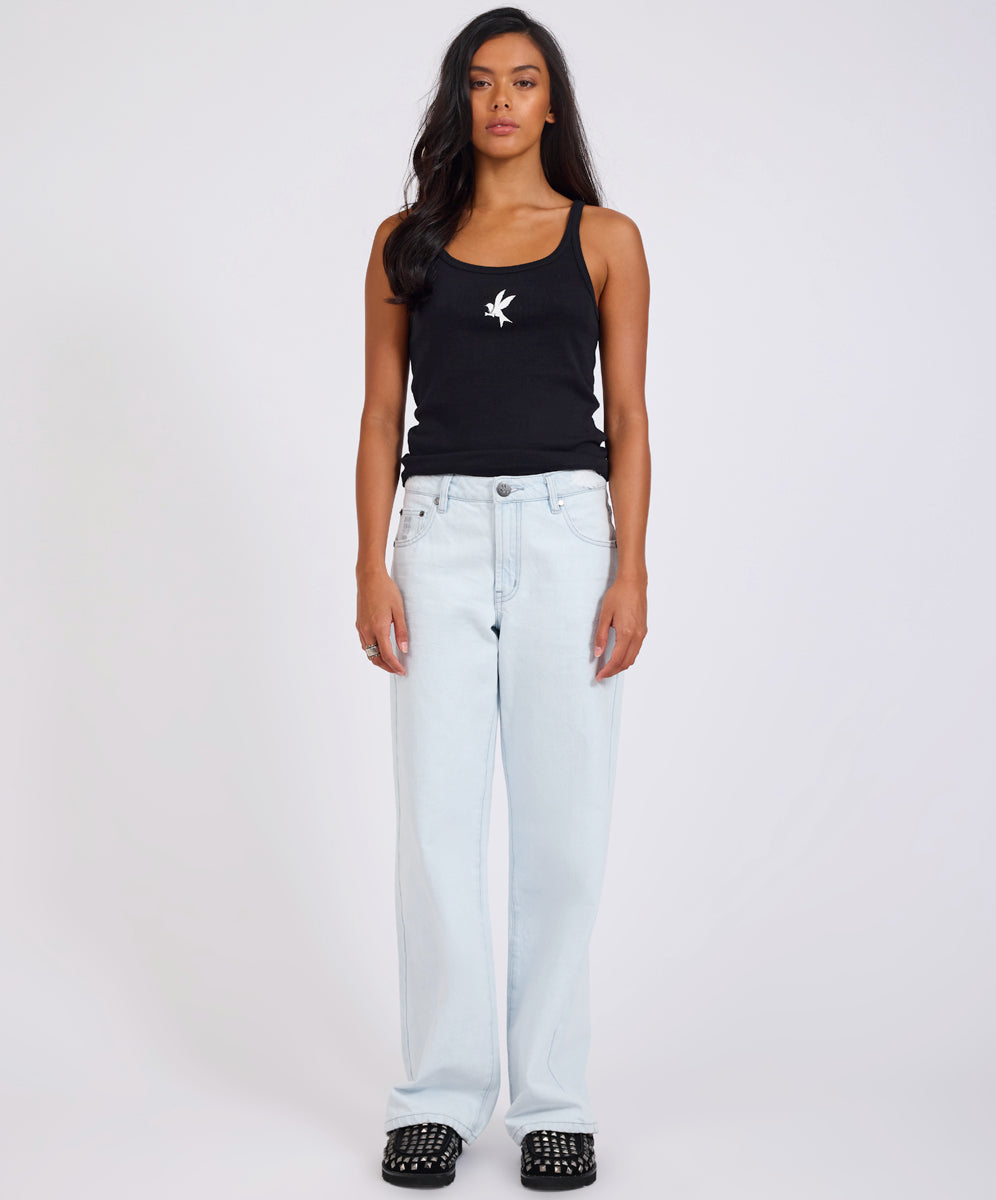 Low Riders Low Waist Wide Leg Denim Jeans - Xanthe | One Teaspoon USA
