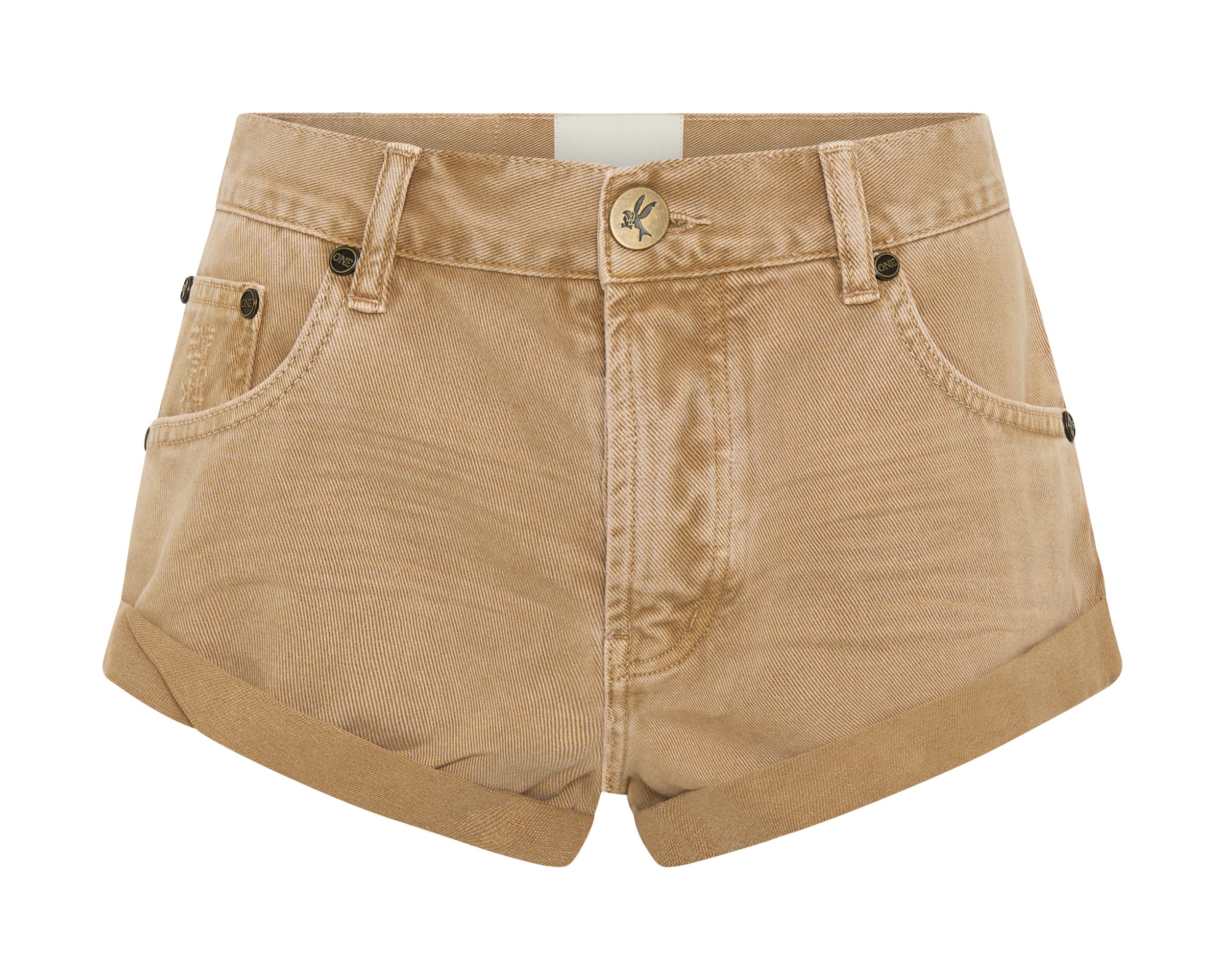 Bandits Low Waist Denim Shorts - Warm Tan
