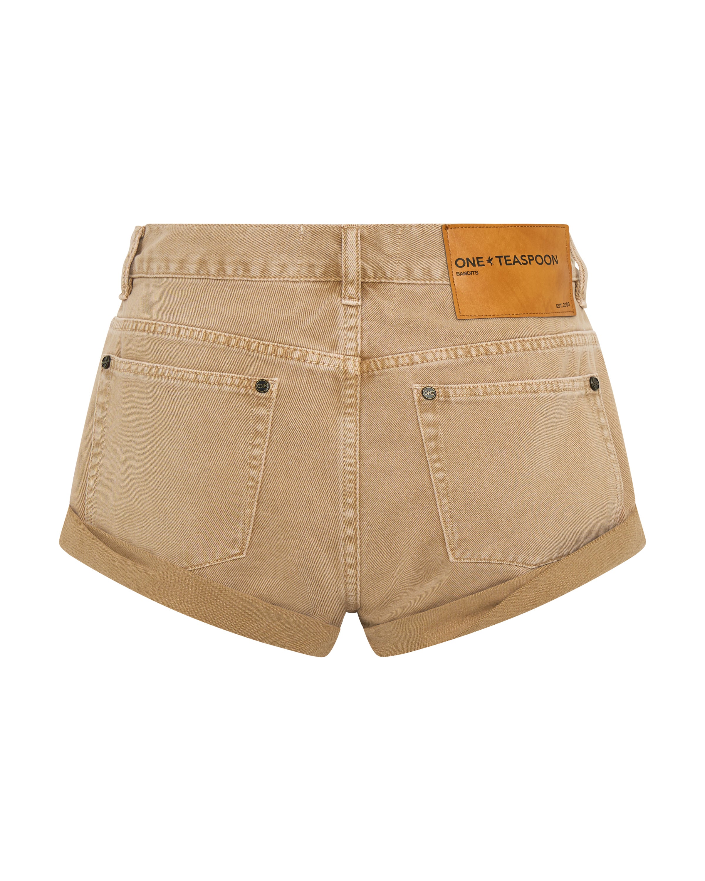 Bandits Low Waist Denim Shorts - Warm Tan | One Teaspoon USA